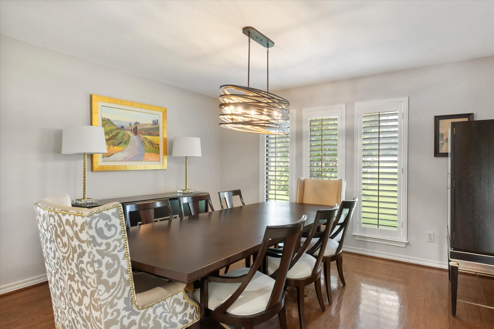 Formal dining area