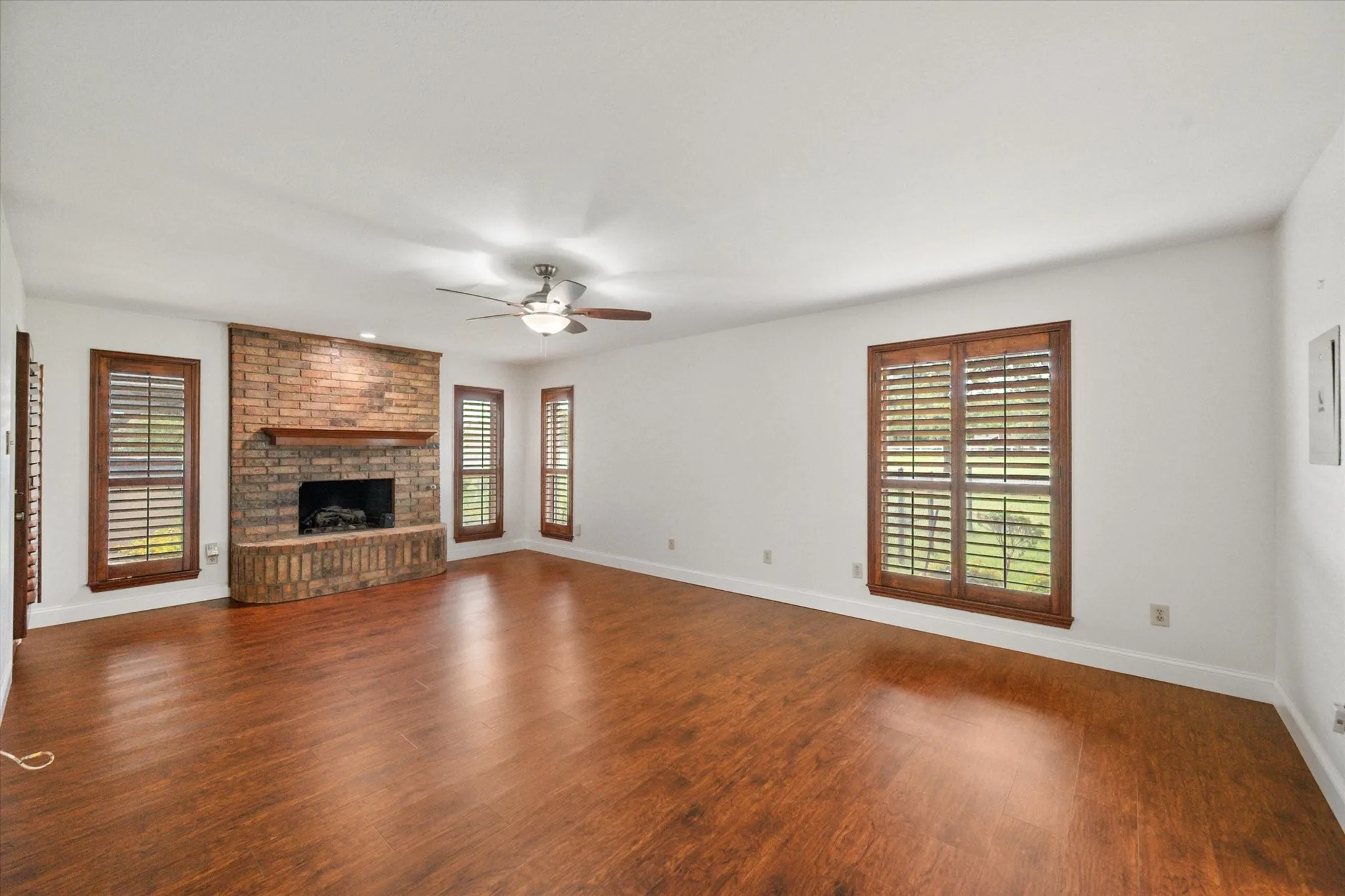 Primary bedroom with fireplace