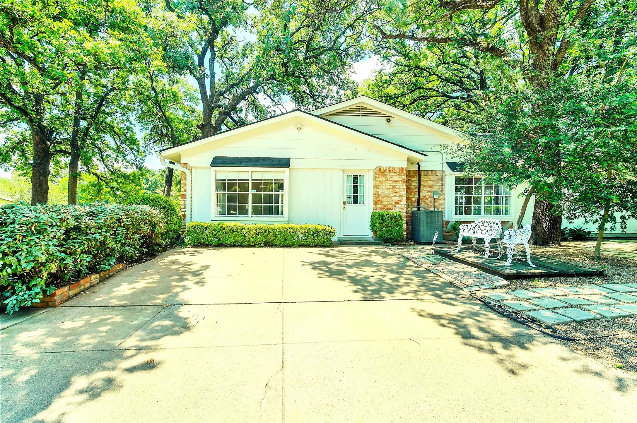 Side of house with parking space