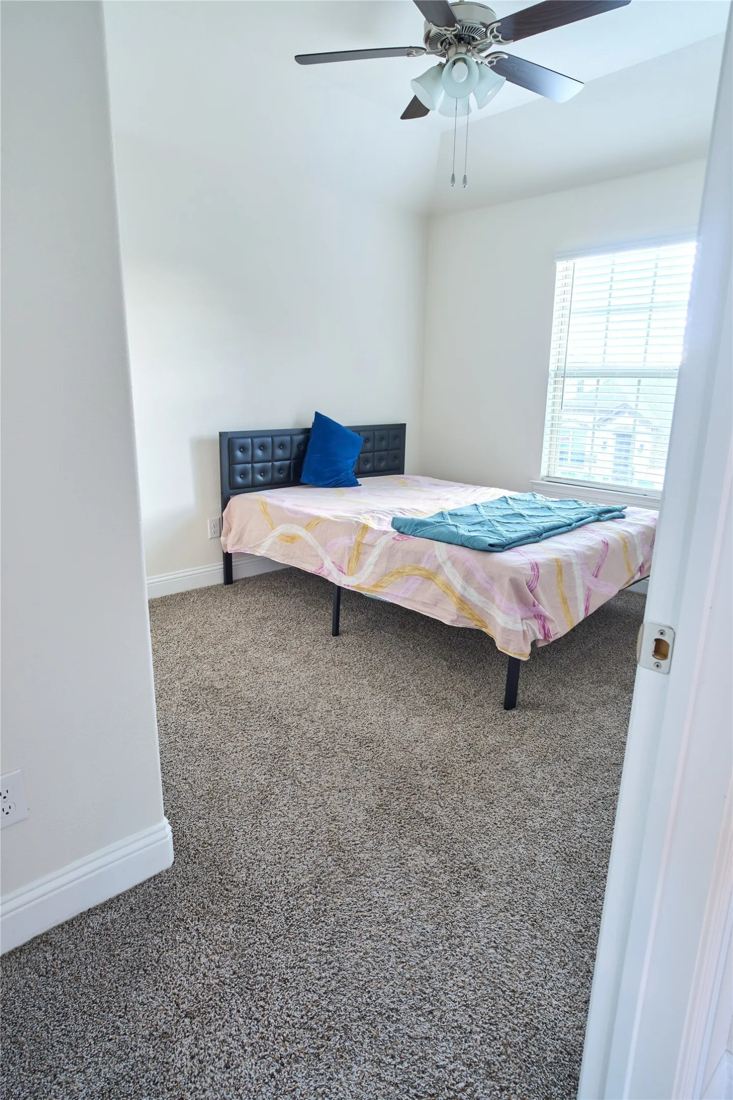 Neutral-toned carpeting throughout