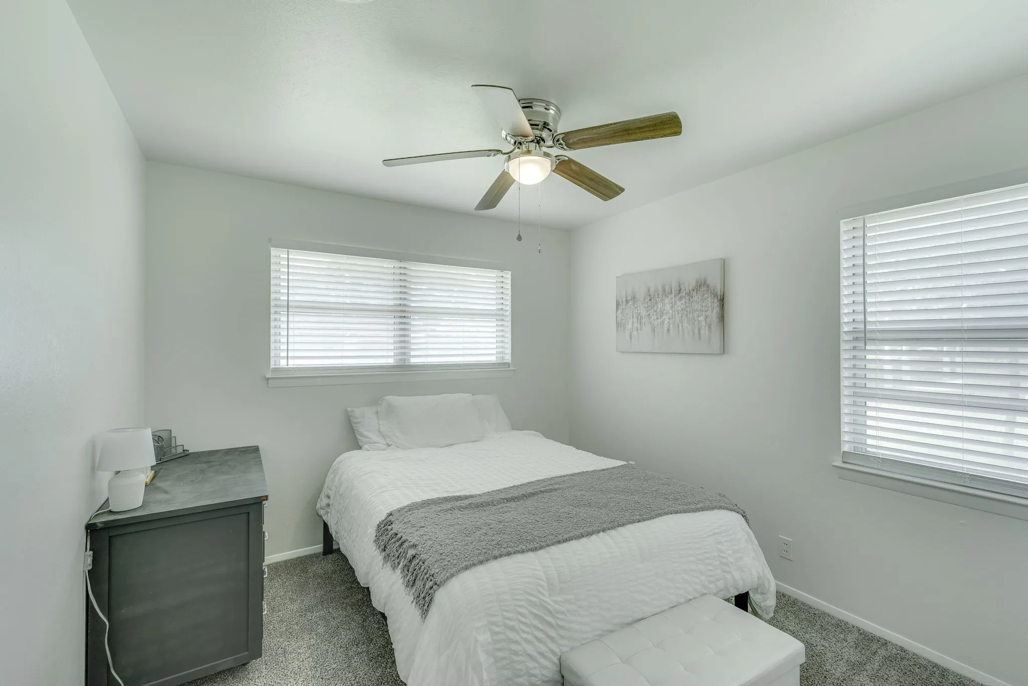 Plenty of natural light in the bedrooms.