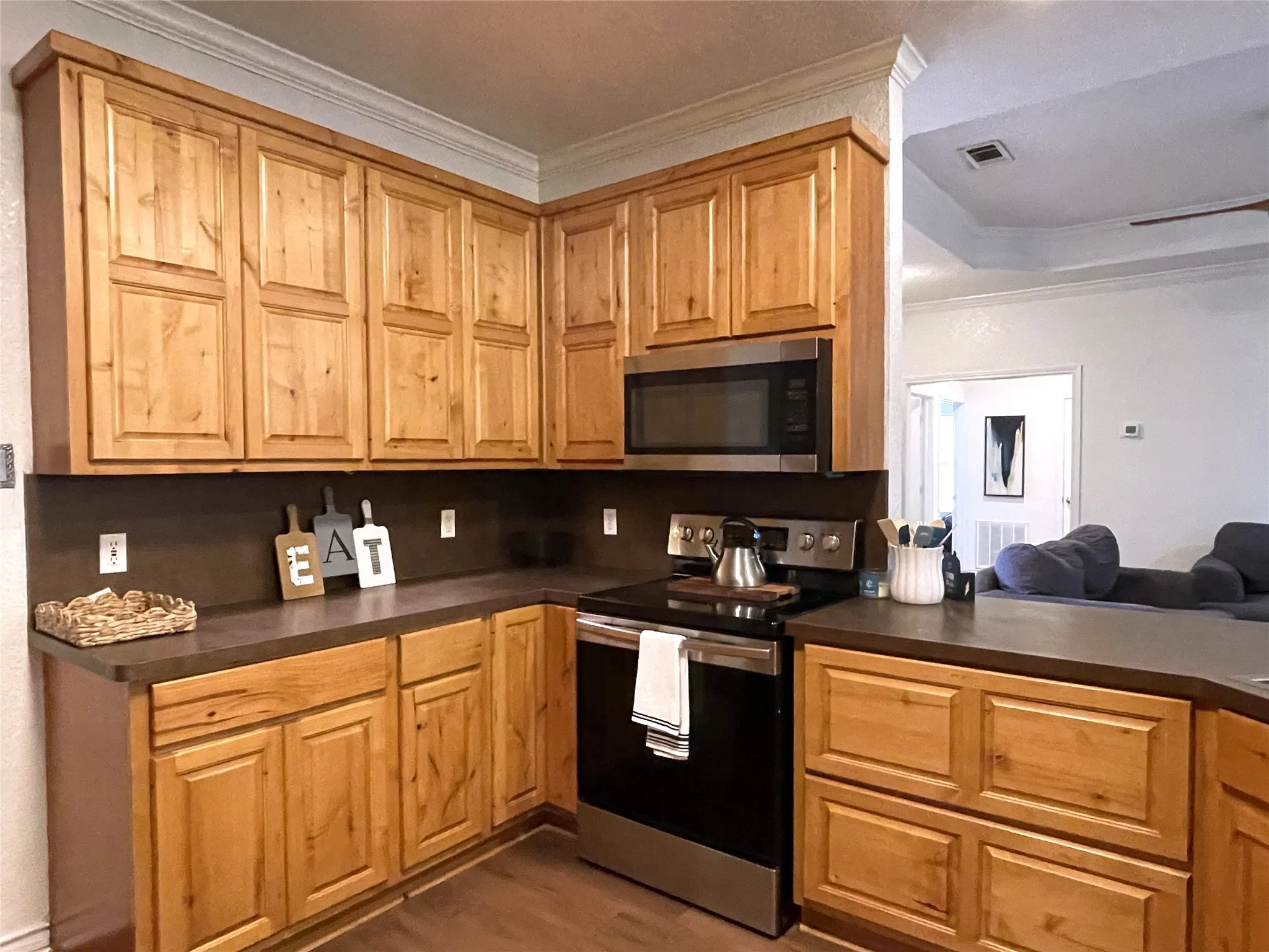 Smooth Top Electric Range & Microwave Vent