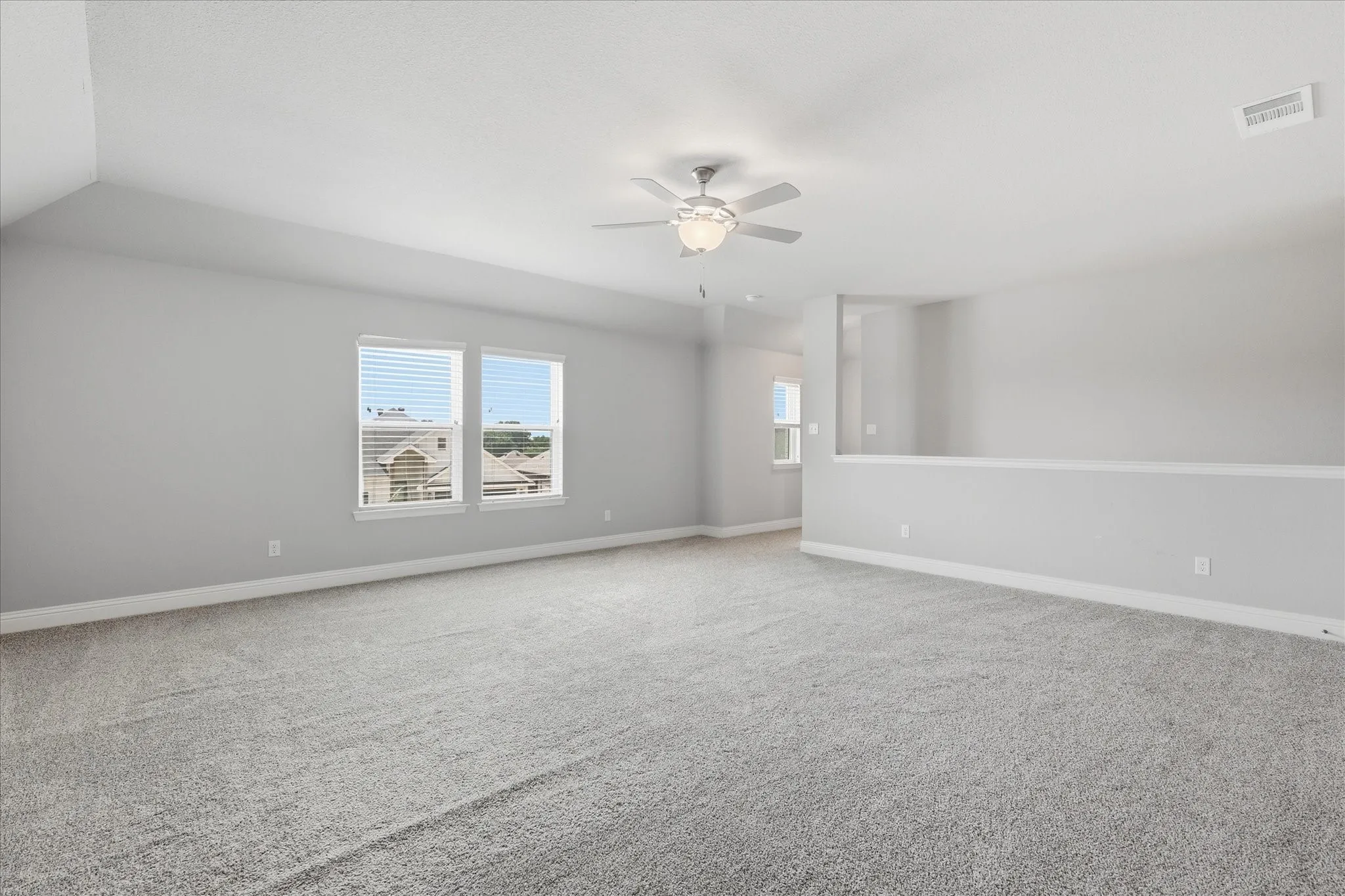 Generous flex space offers endless possibilities as a game room, media room, home office, or additional living area to fit your lifestyle.