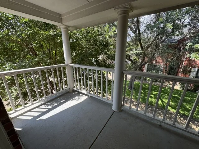 Huge private balcony