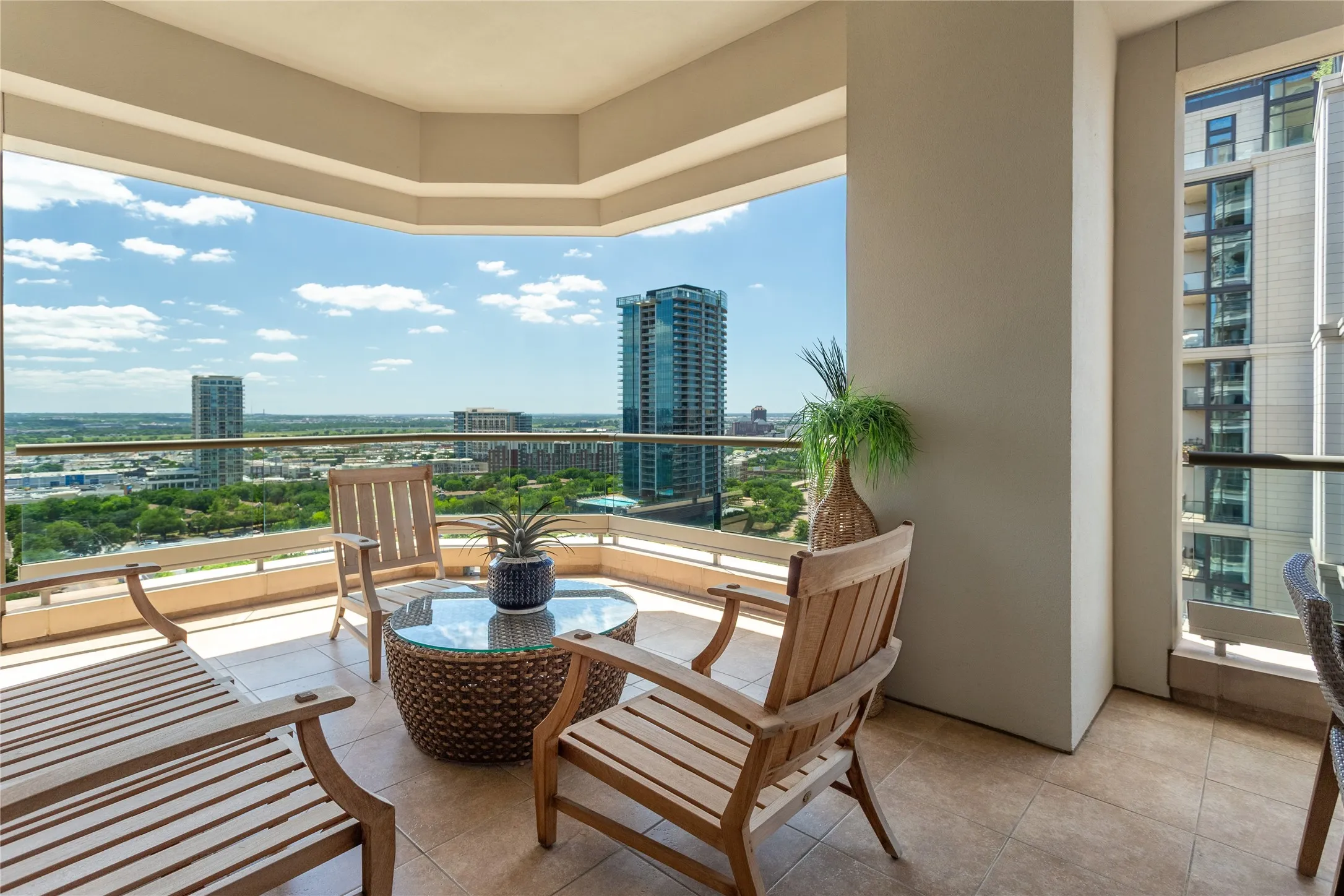 Enjoy morning coffee or afternoon cocktails on the entertaining sized Balcony.
