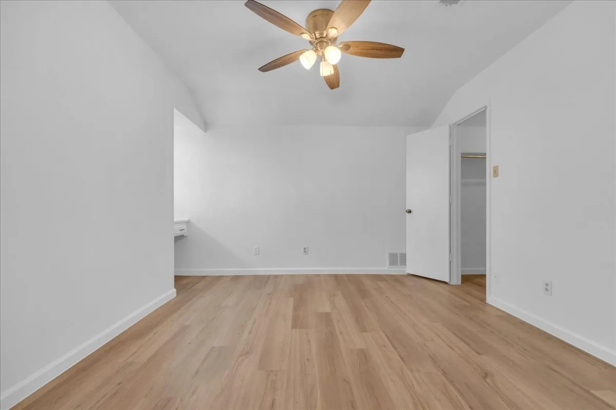 Bedroom #2 with ceiling fan - upstairs