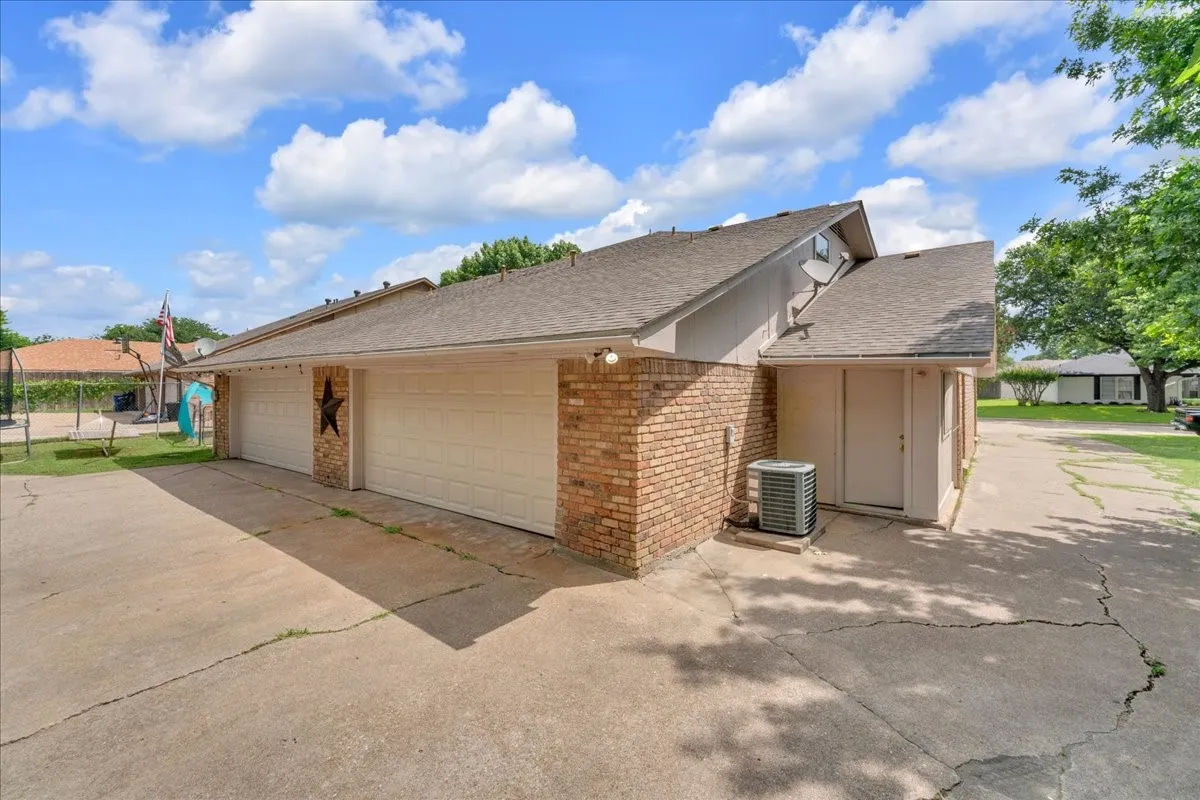 View of back of Duplex