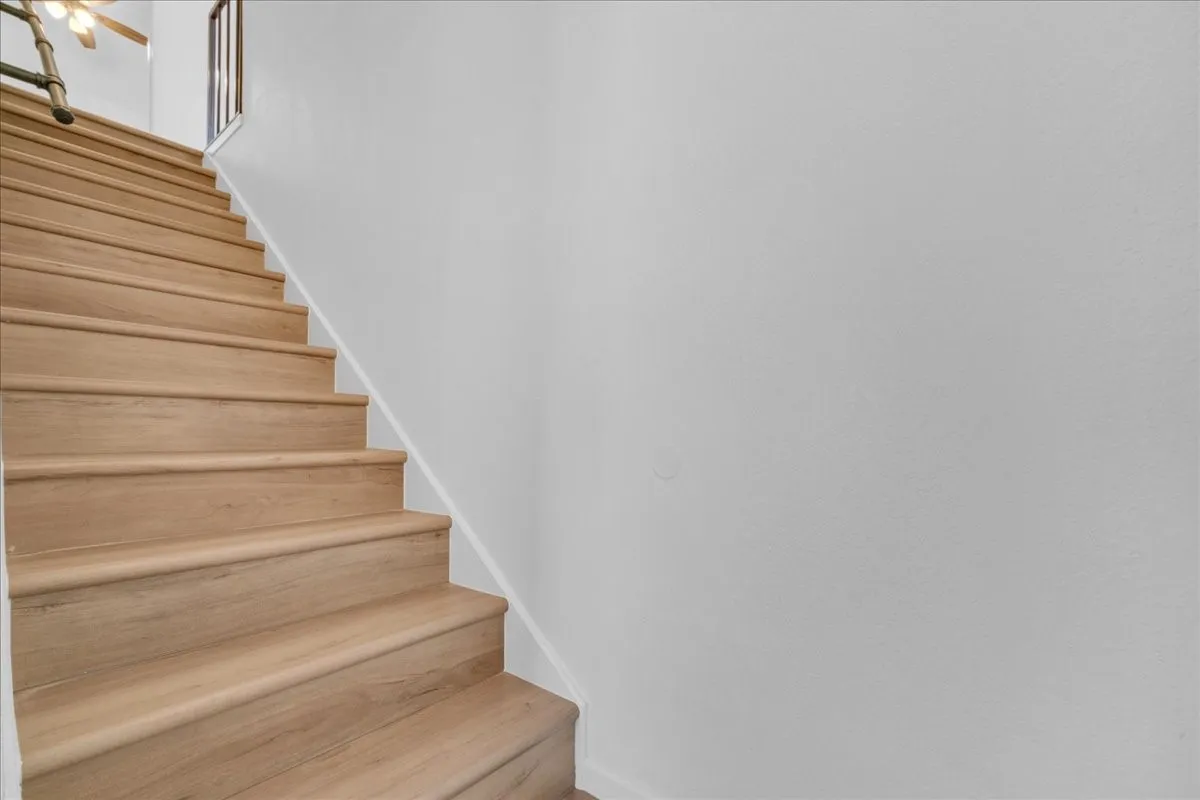 Stairway to upstairs bedrooms