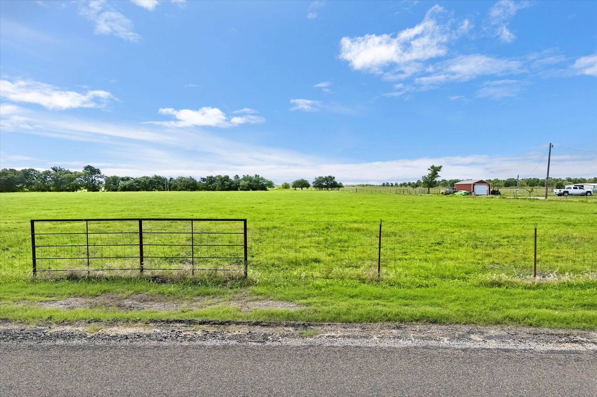 Two sides of the property are already fenced!