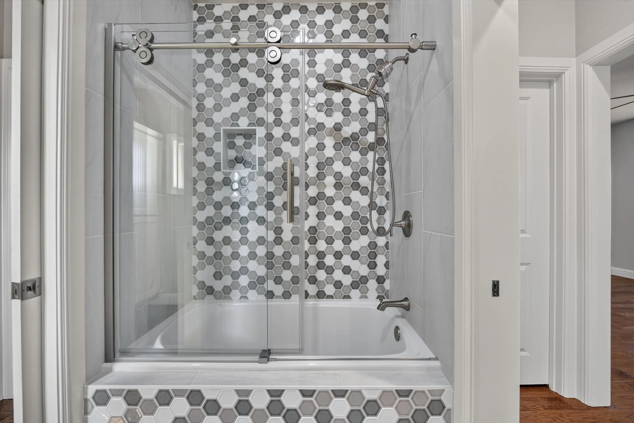 Bedrooms share shower and toilet but have separate vanity and sink