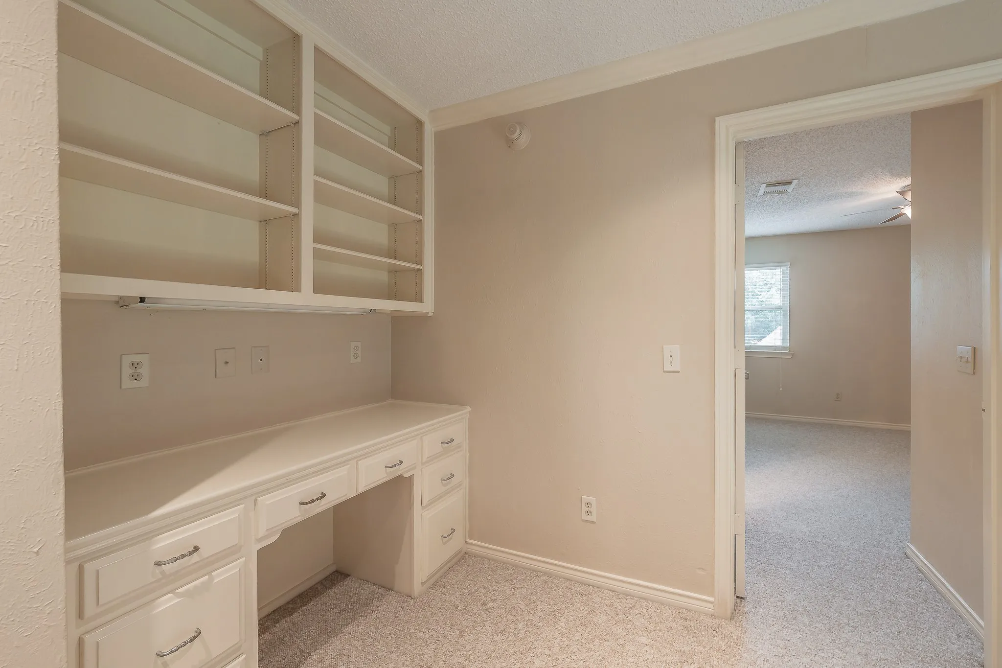 Upstairs open office area