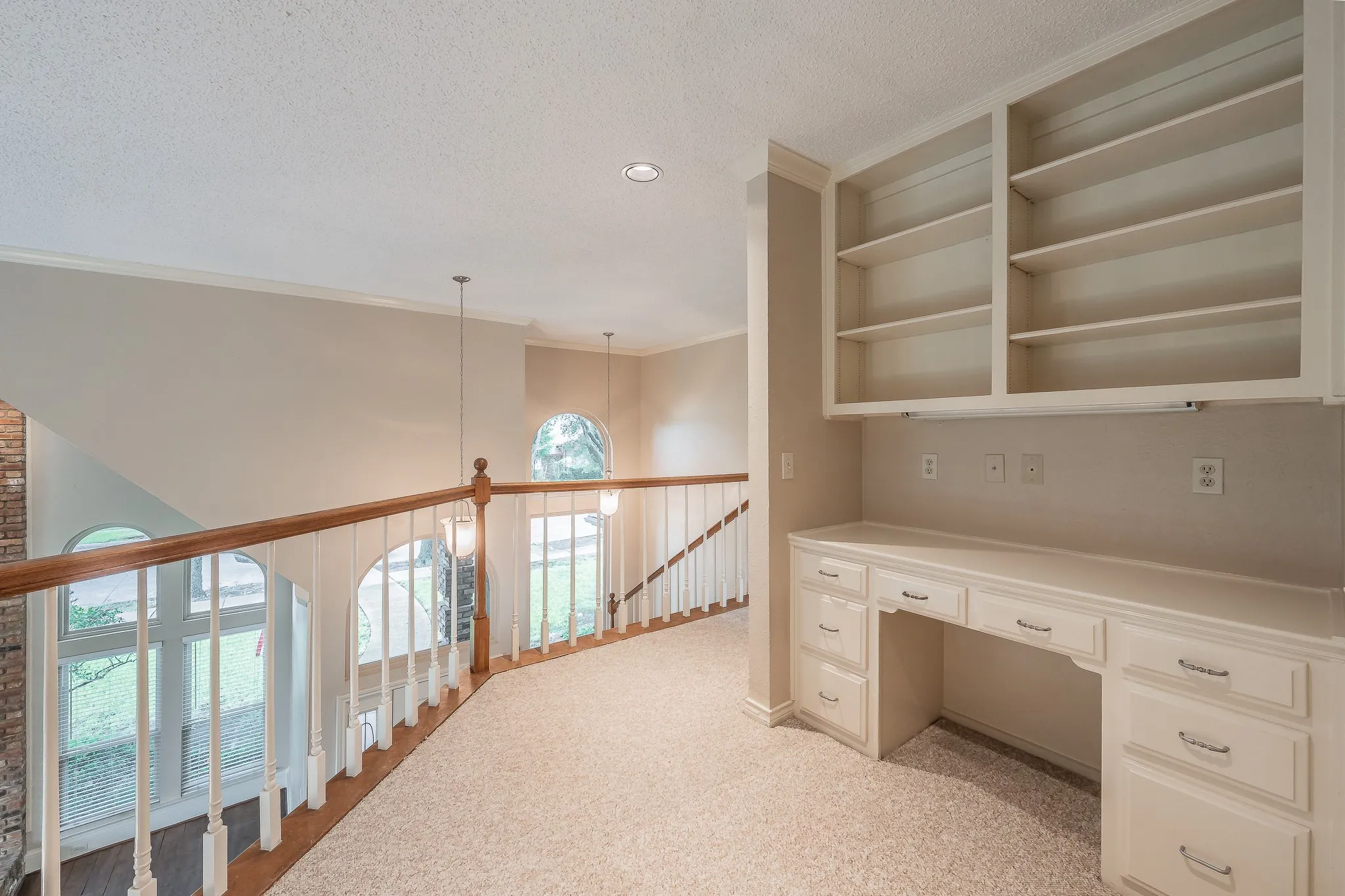 Upstairs open office area