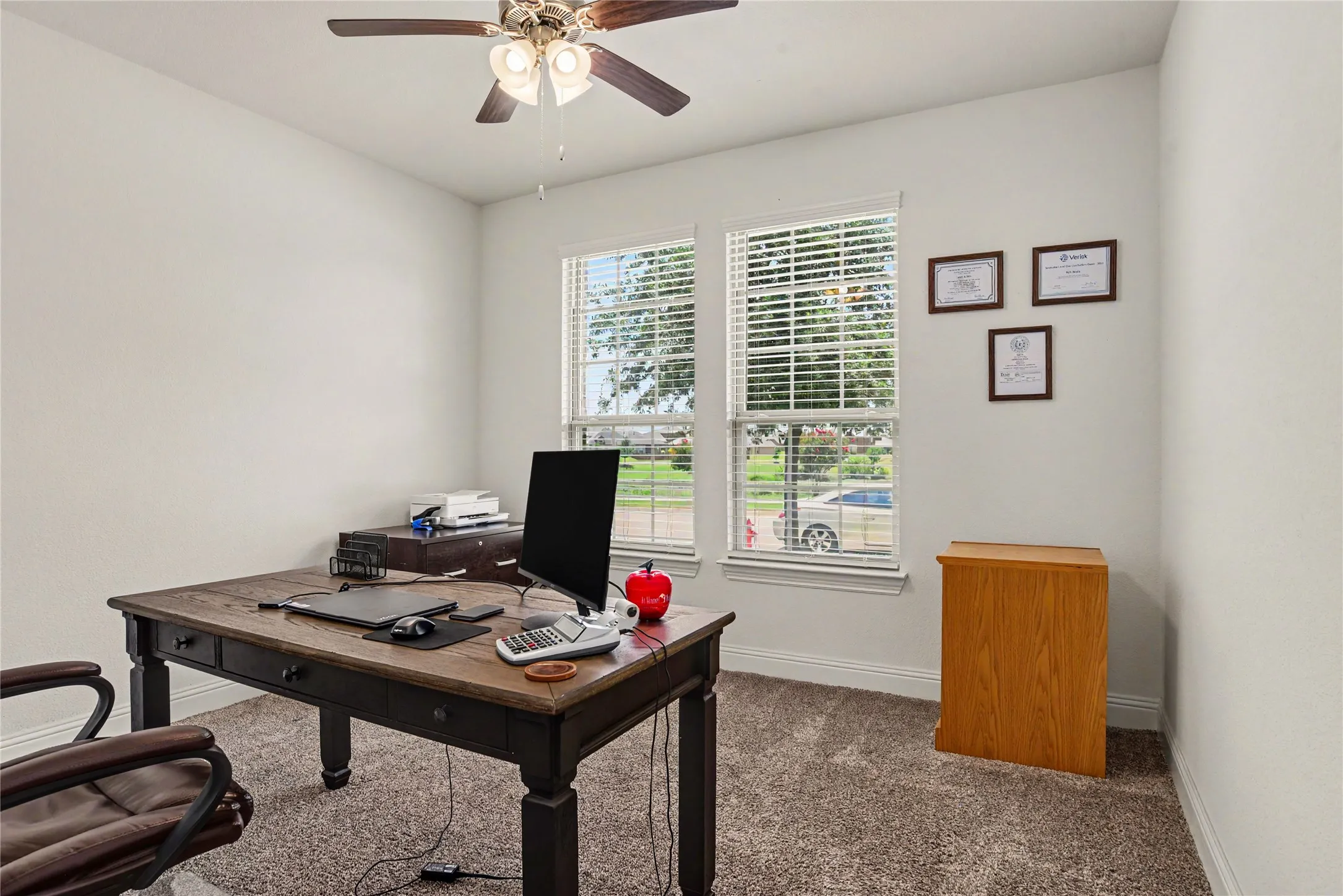Secondary Bedroom 1 - used as an office.