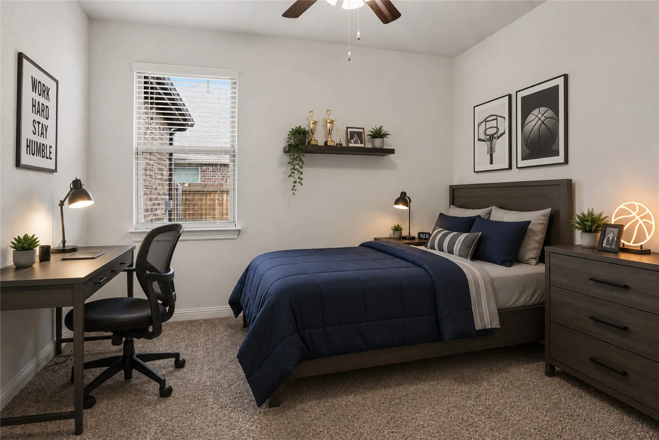 Secondary Bedroom - 3, (Virtually Staged)
