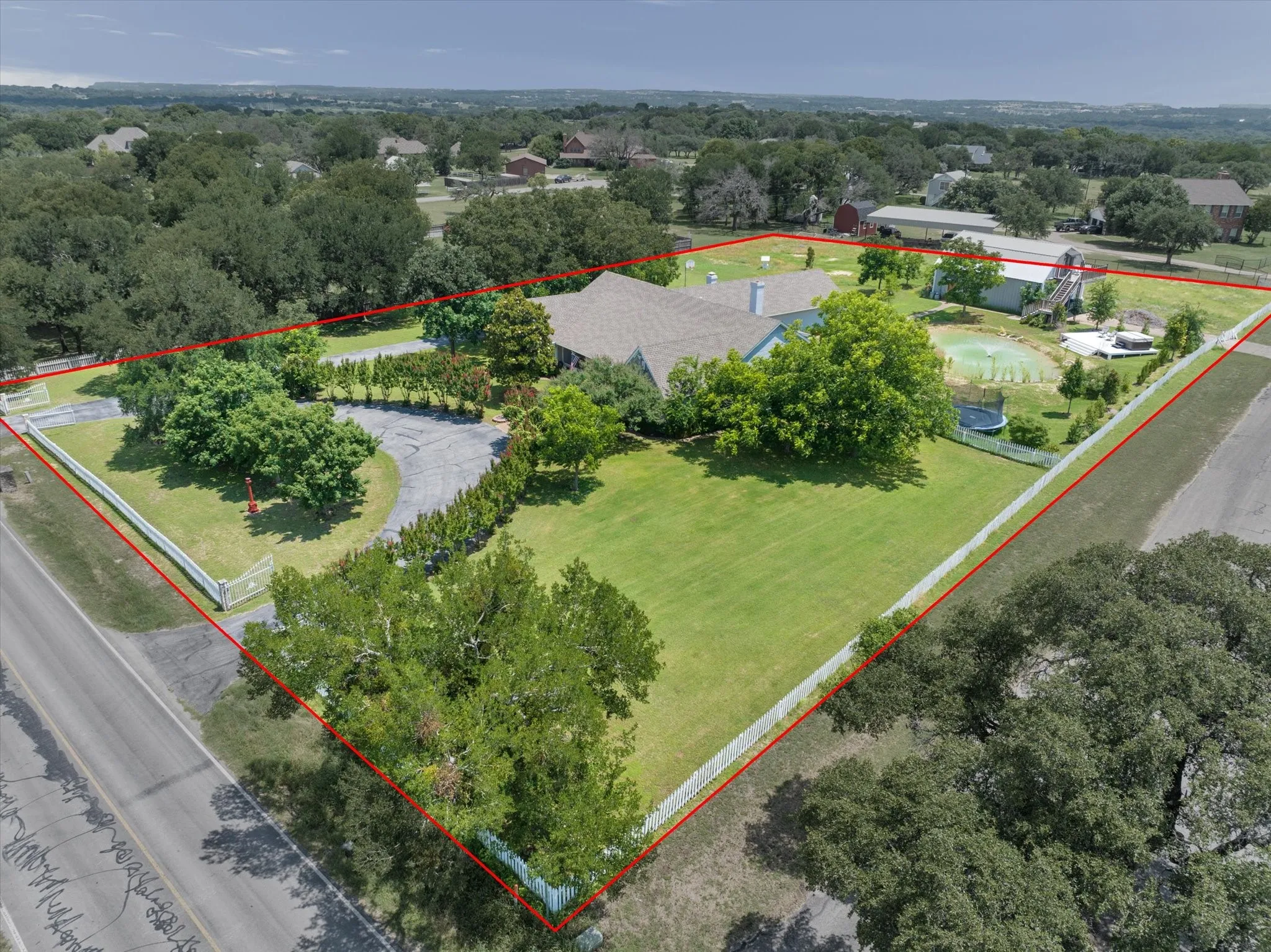 Almost 2 acres in Clear Lake addition on corner lot