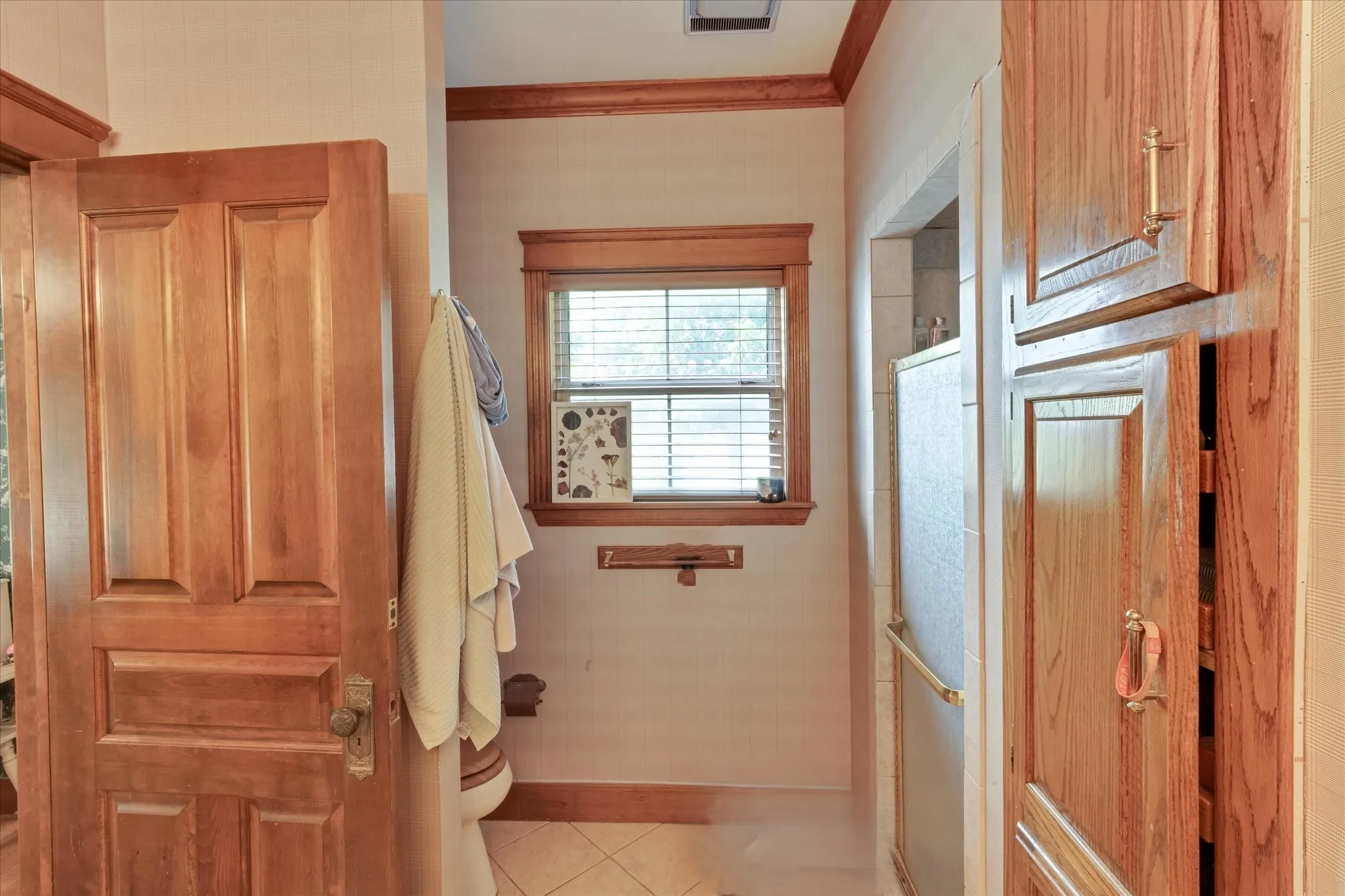 Bathroom attached to southeast bedroom