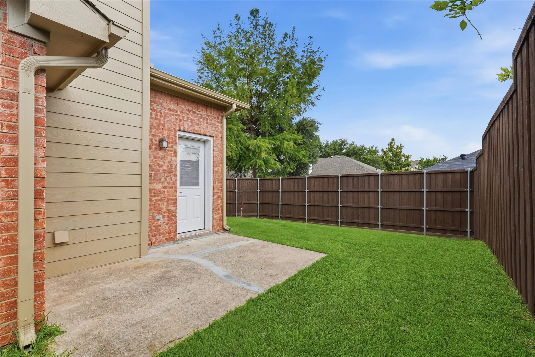 Patio and yard