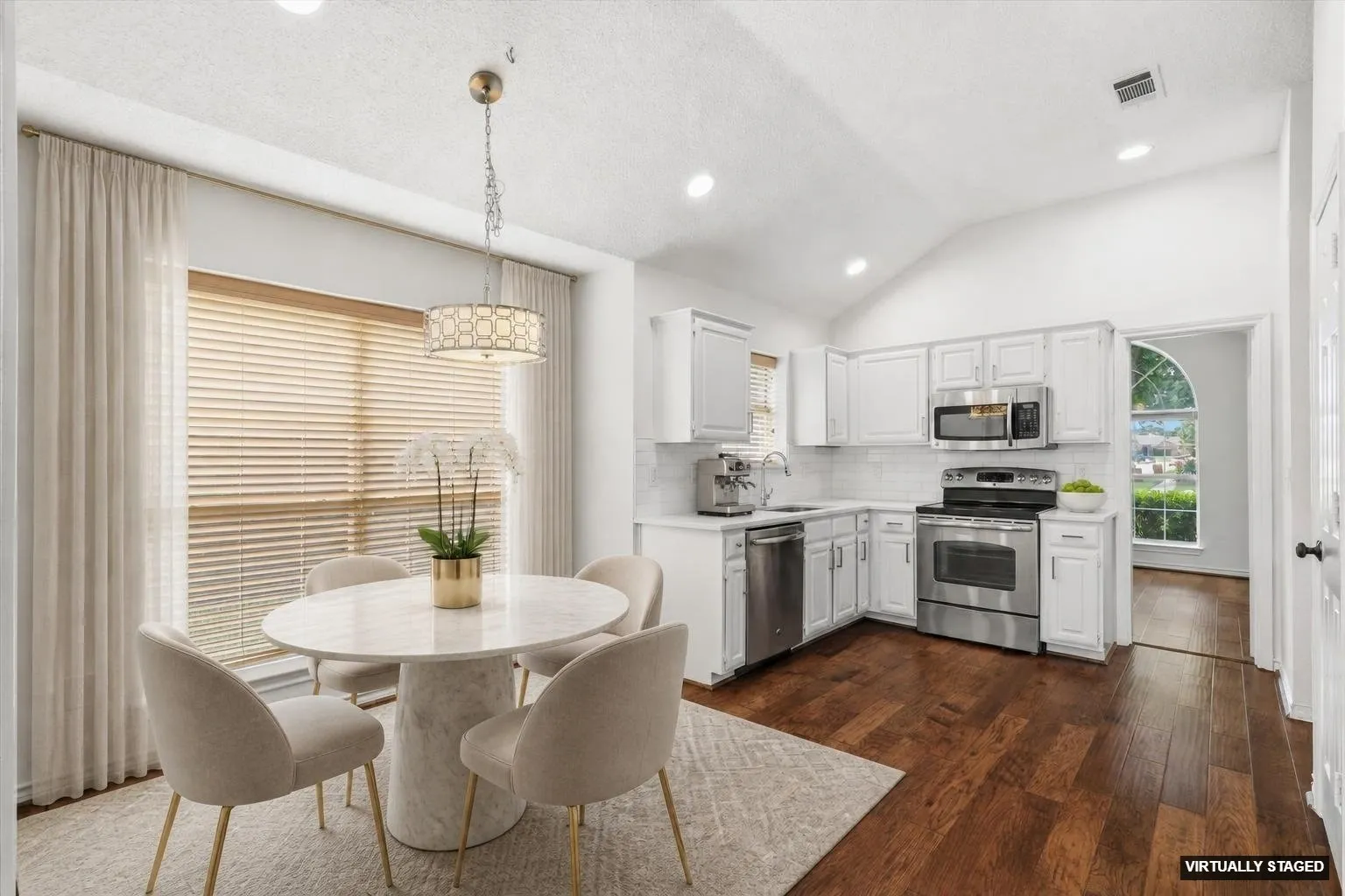 Kitchen & Breakfast Nook - virtually staged