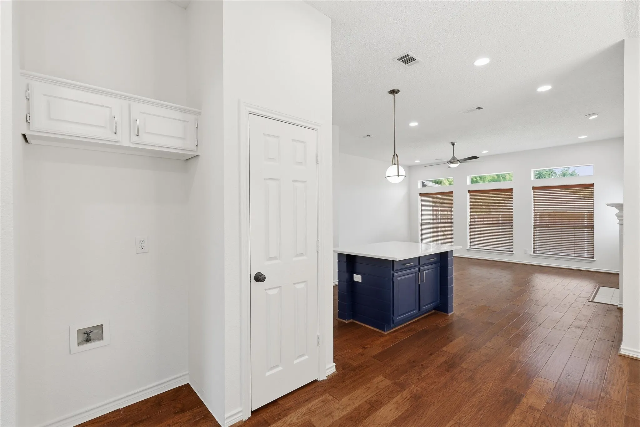 Another View form the Kitchen into the Family Room.