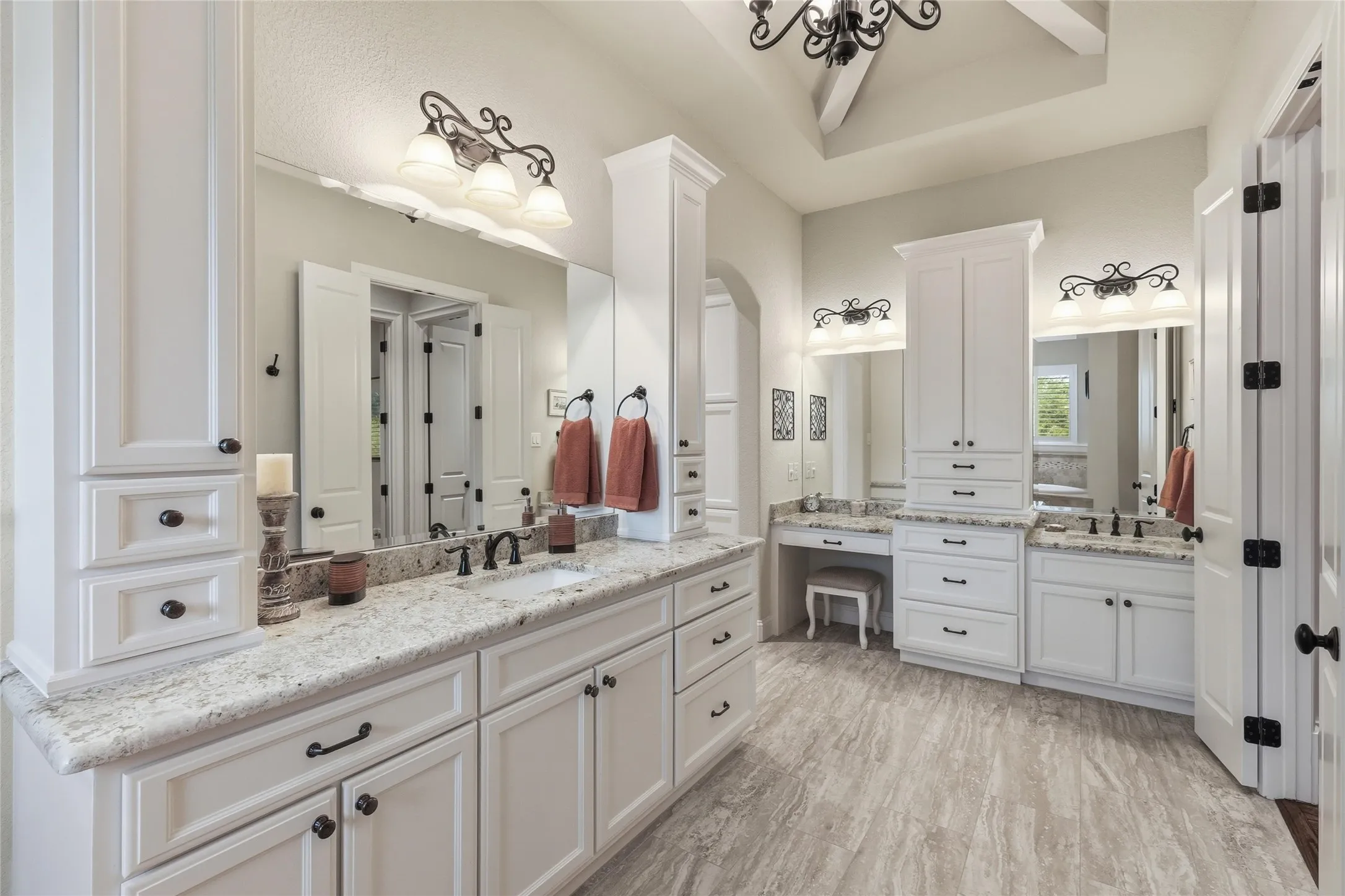 The size of this primary bathroom is truly impressive