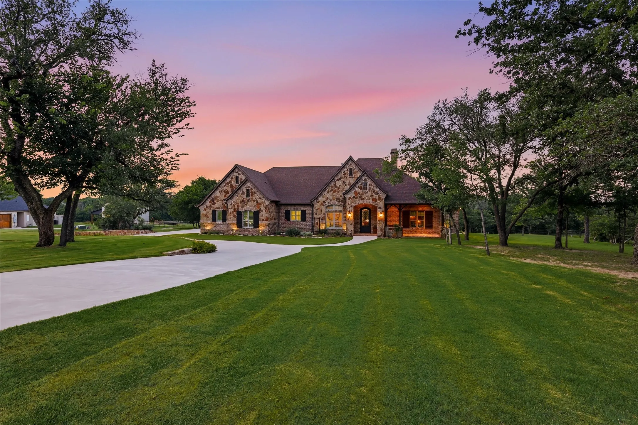 Nothing beats the views of Texas sunsets from this gorgeous property.