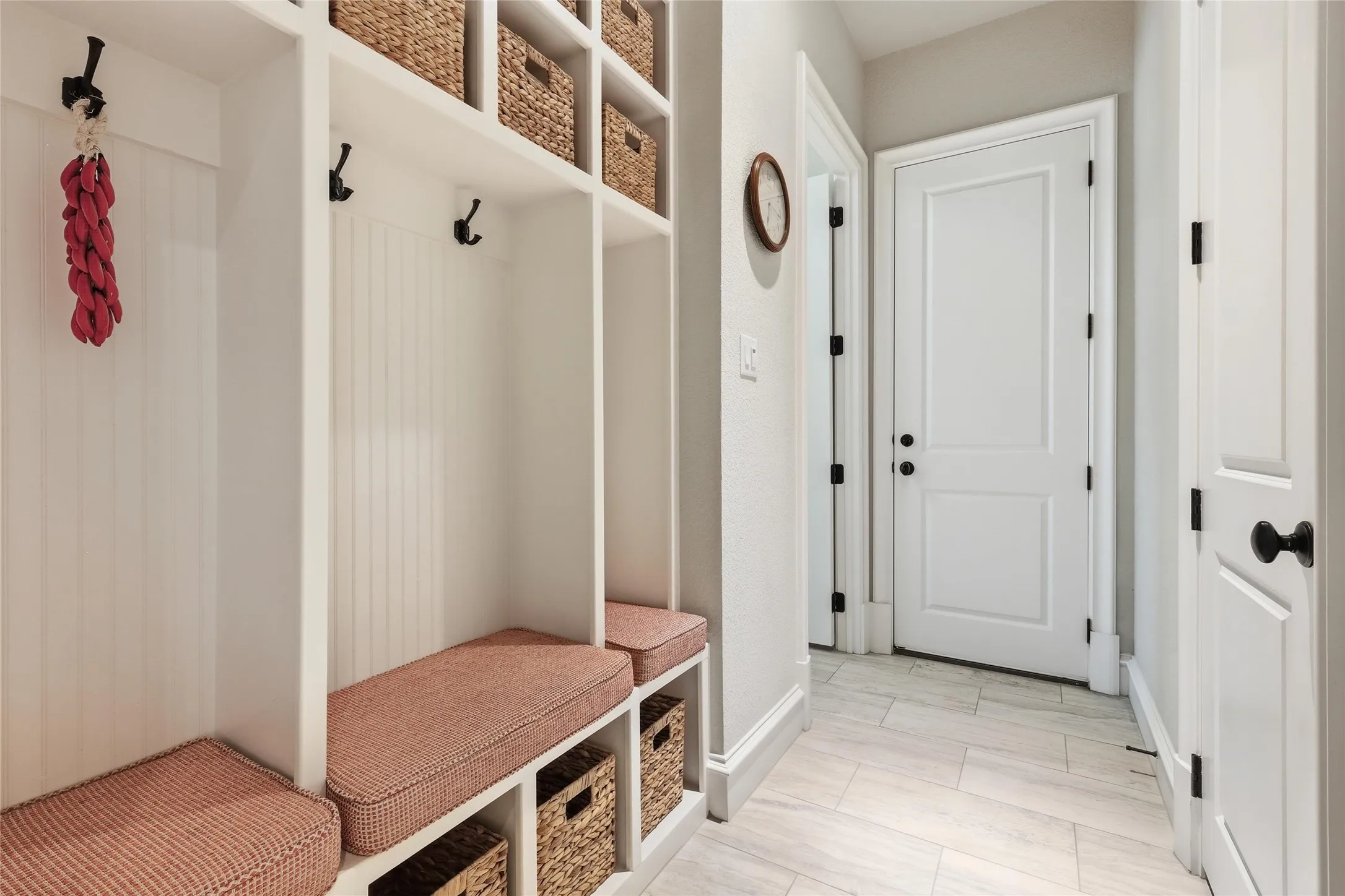 Beautiful built in storage space