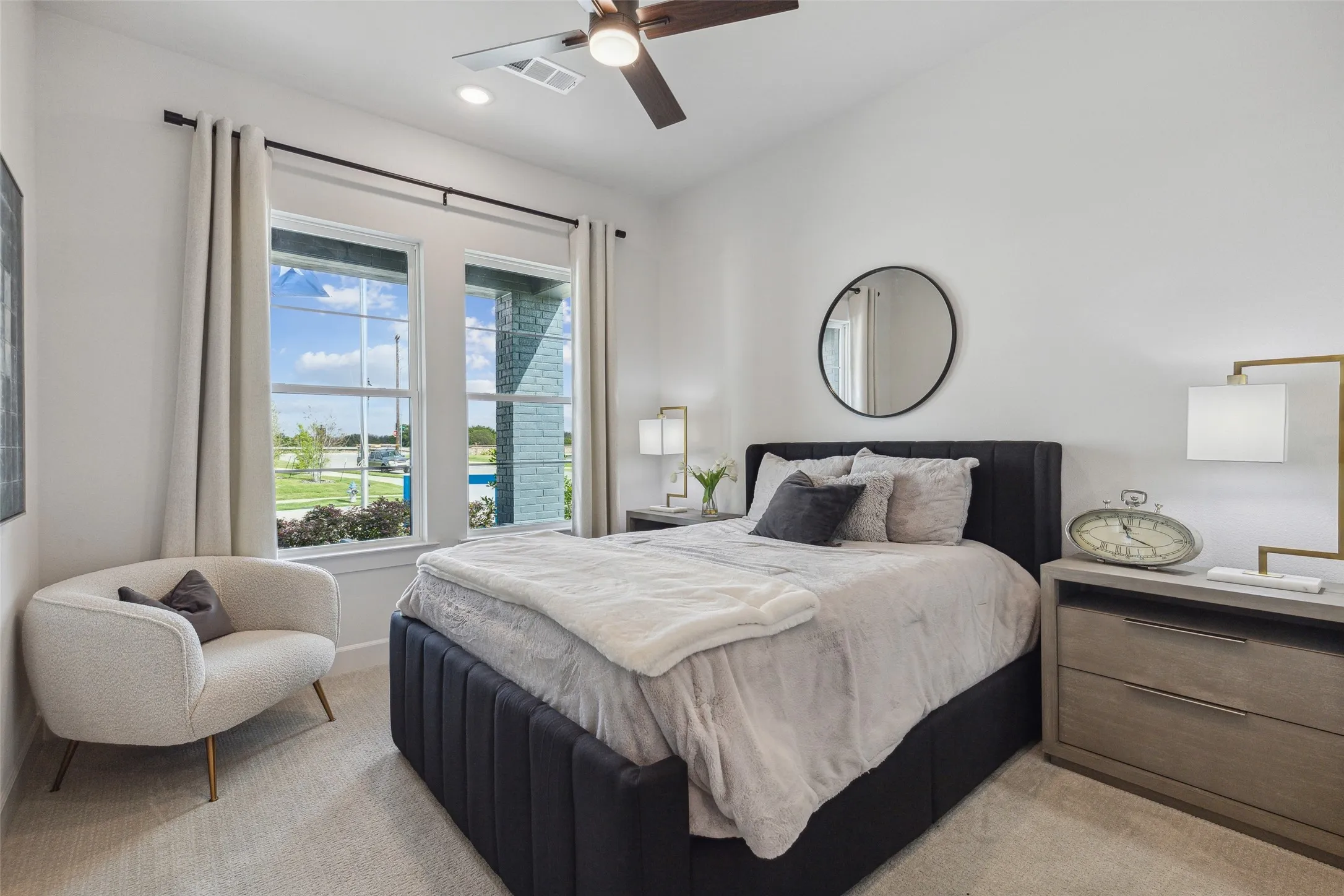 You'll find nicely sized secondary bedrooms in our beautiful Versailles floor plan.