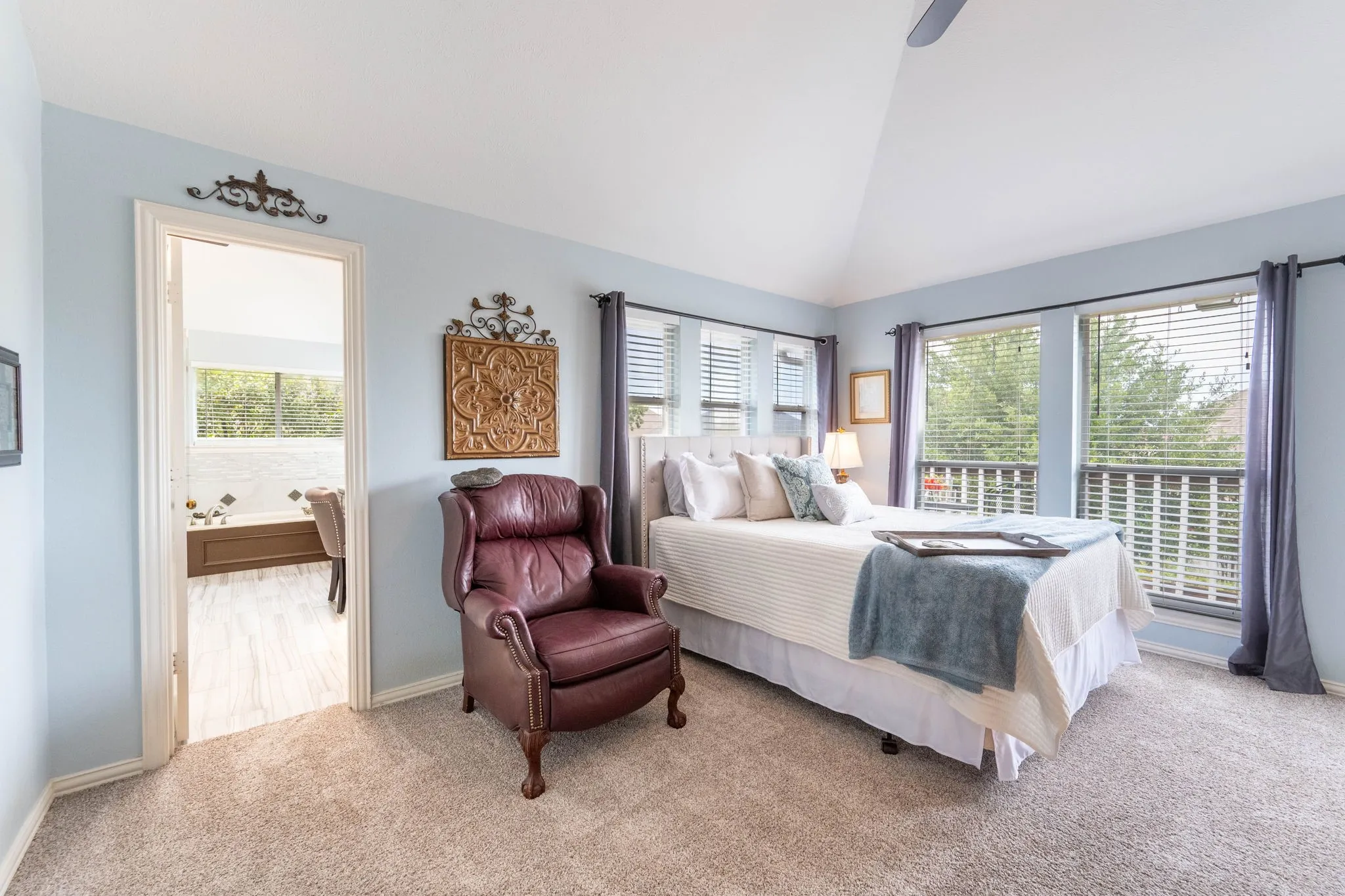 Second Floor Primary Bedroom w/Balcony