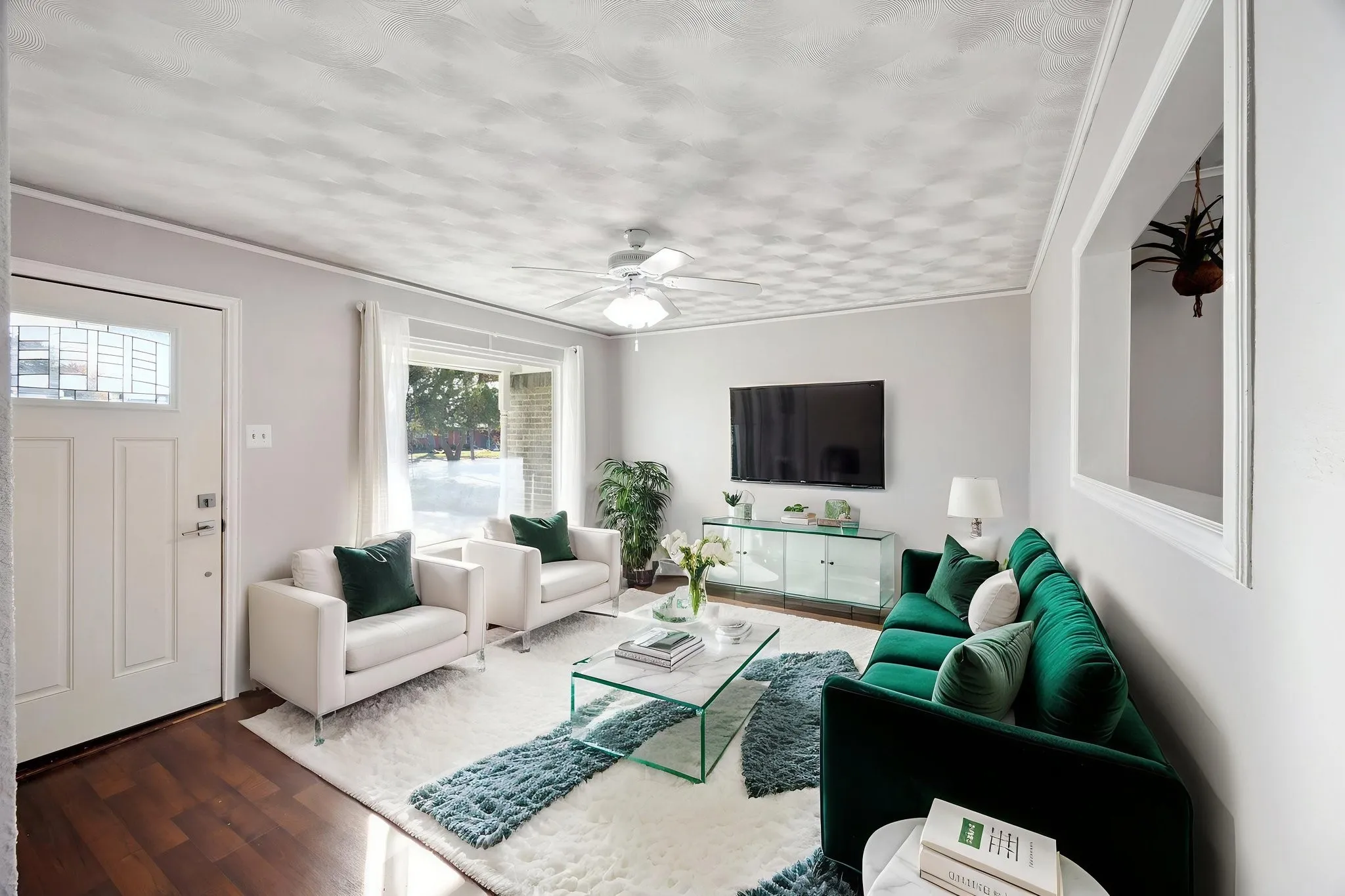 Virtually staged Living Area