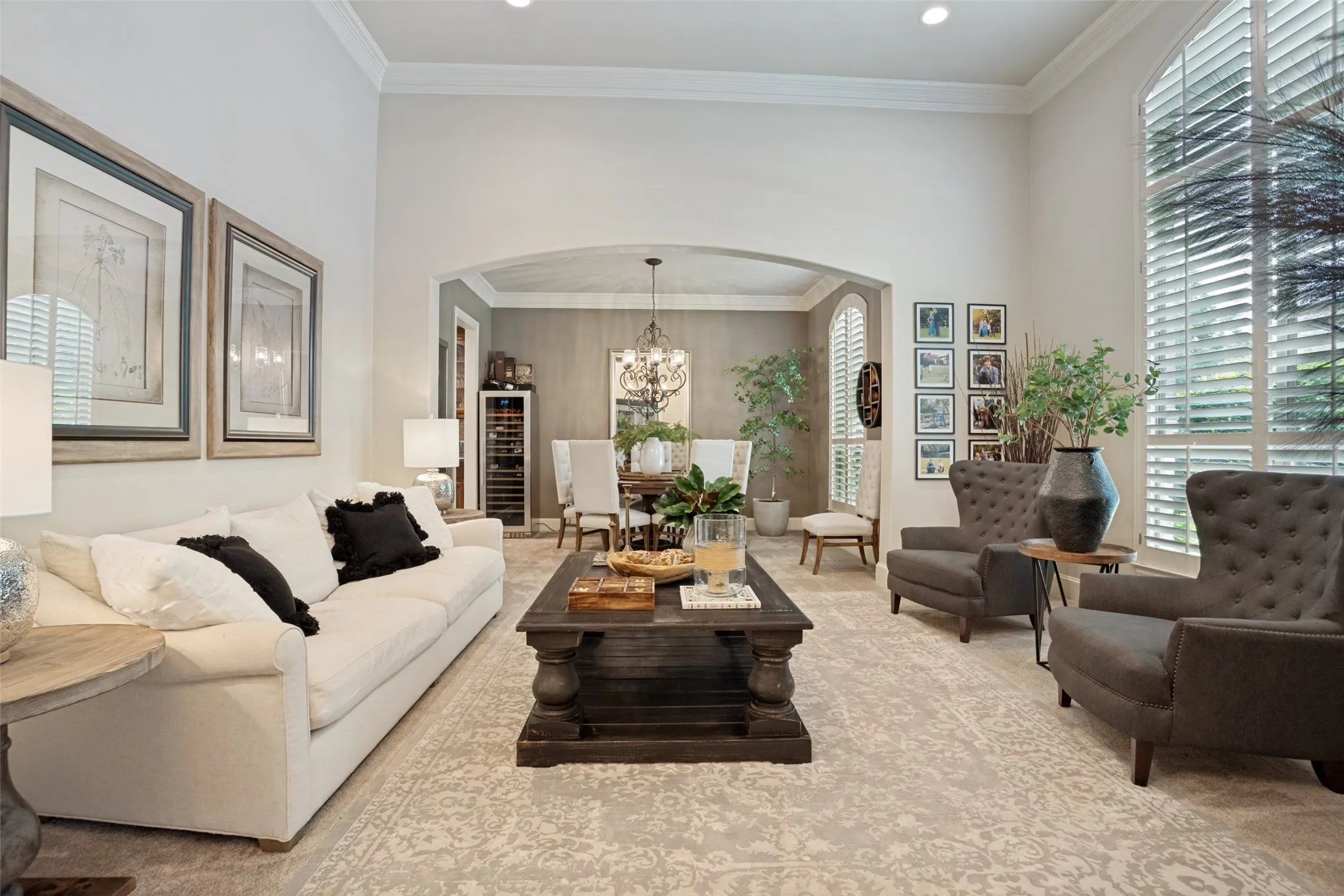 One of two living areas