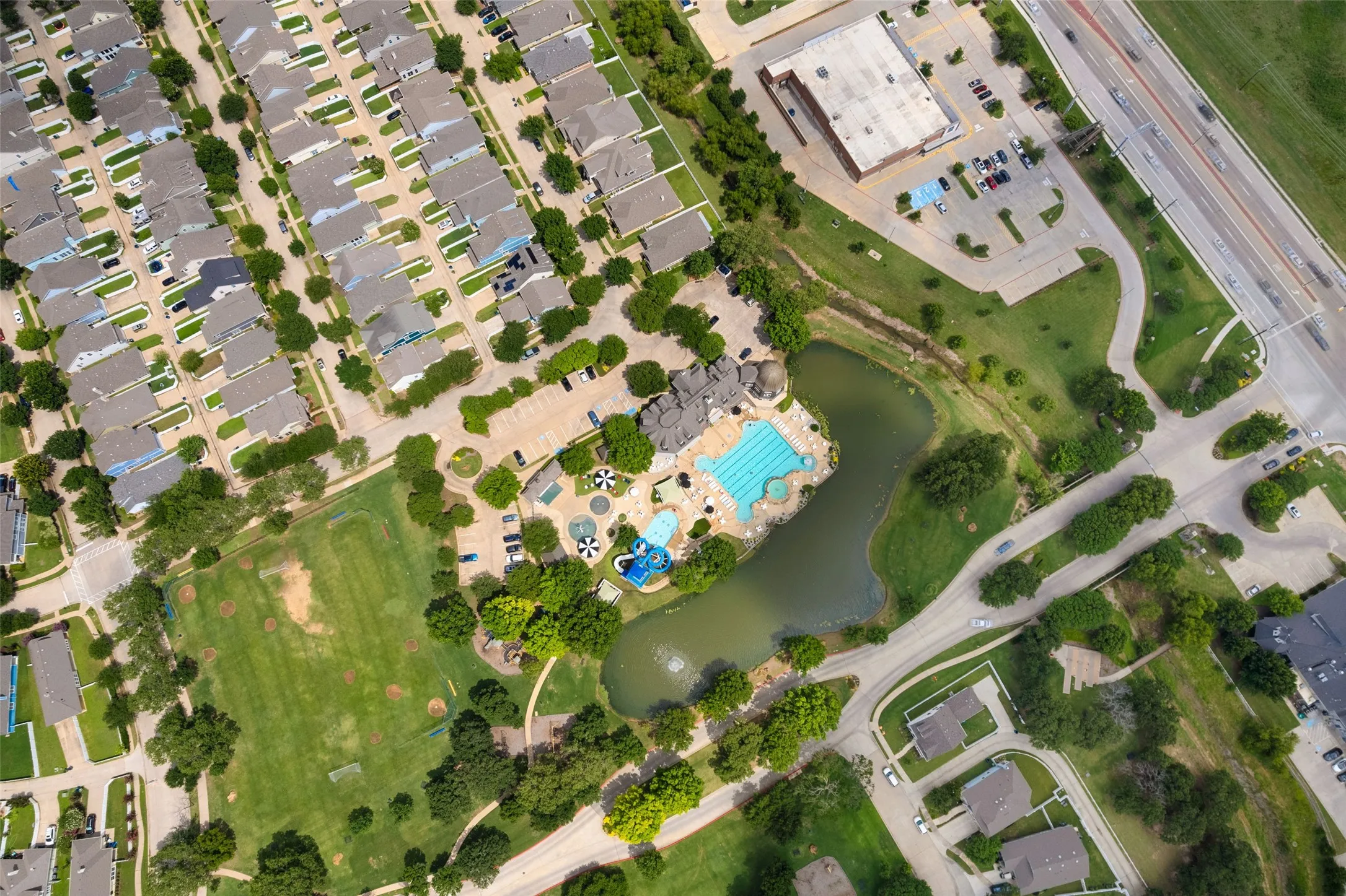 View of Providence Village main pool.
