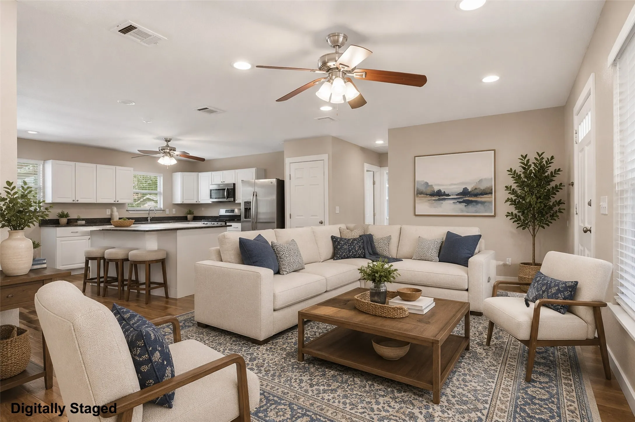 Living Room - Furniture added digitally