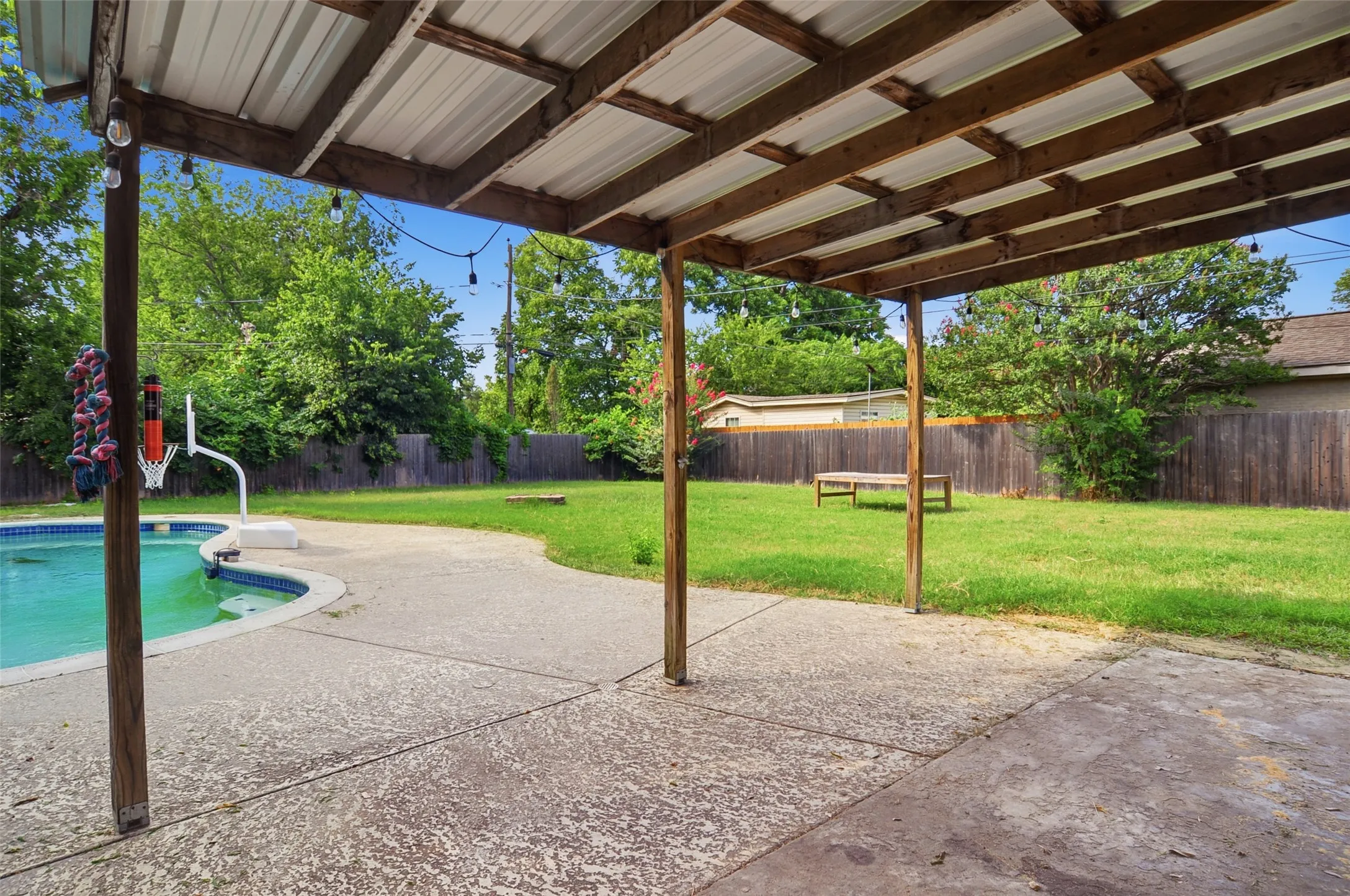 Covered Patio & Pool