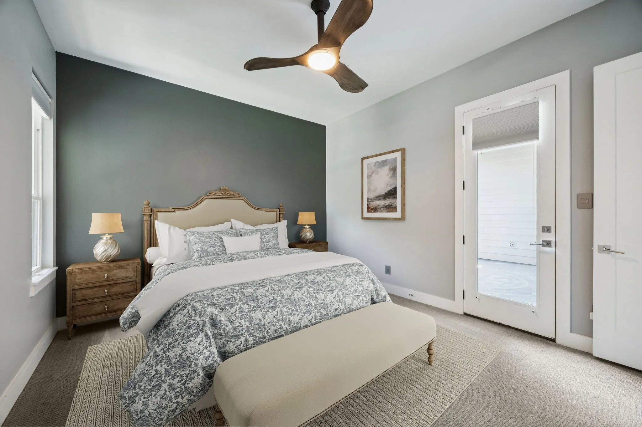 Virtually Staged Primary Suite