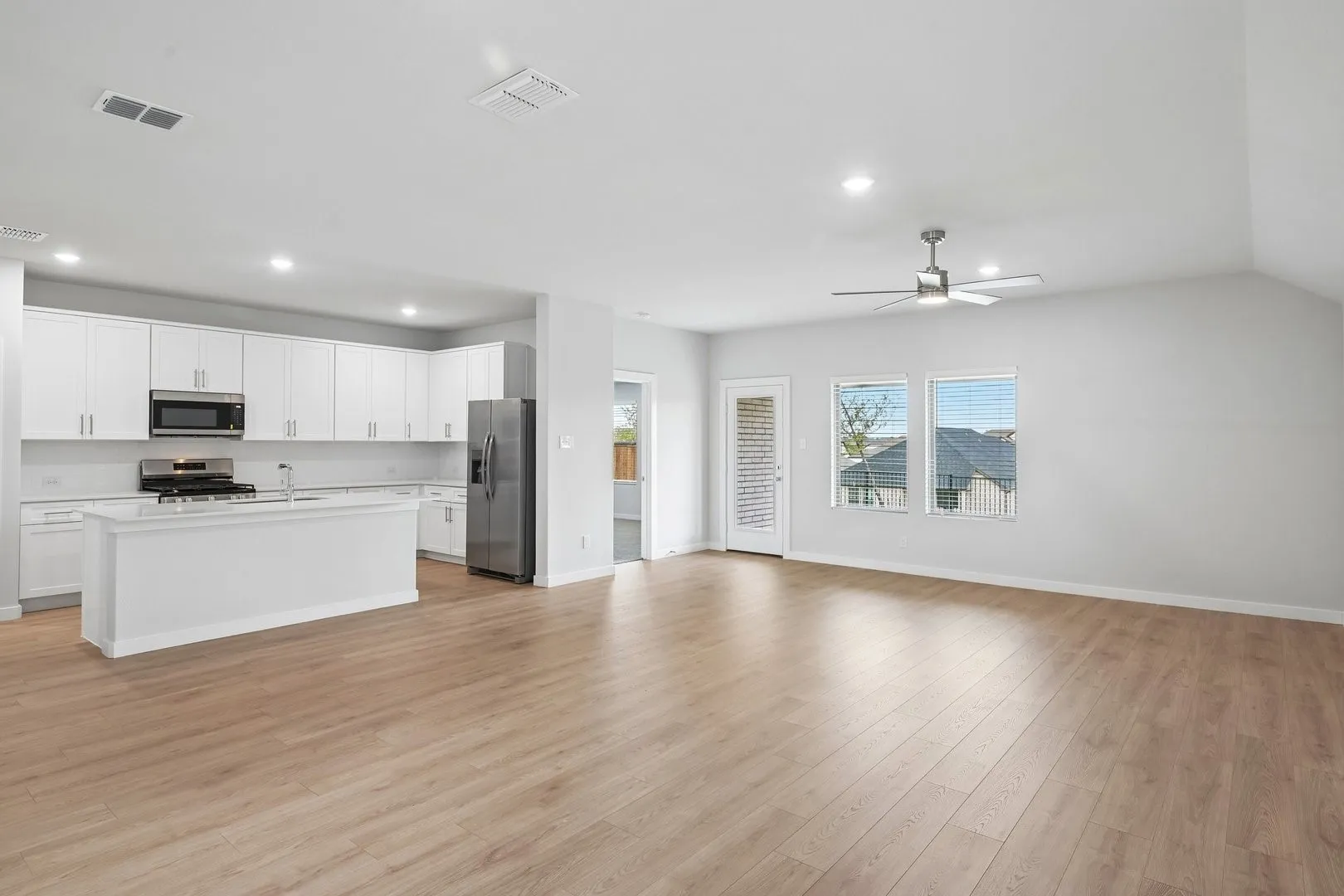 Open Concept in the Hayden home plan by Trophy Signature Homes