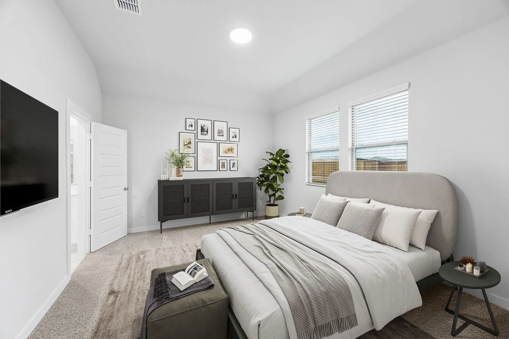 Primary Suite in the Cedar home plan by Trophy Signature Homes – REPRESENTATIVE PHOTO