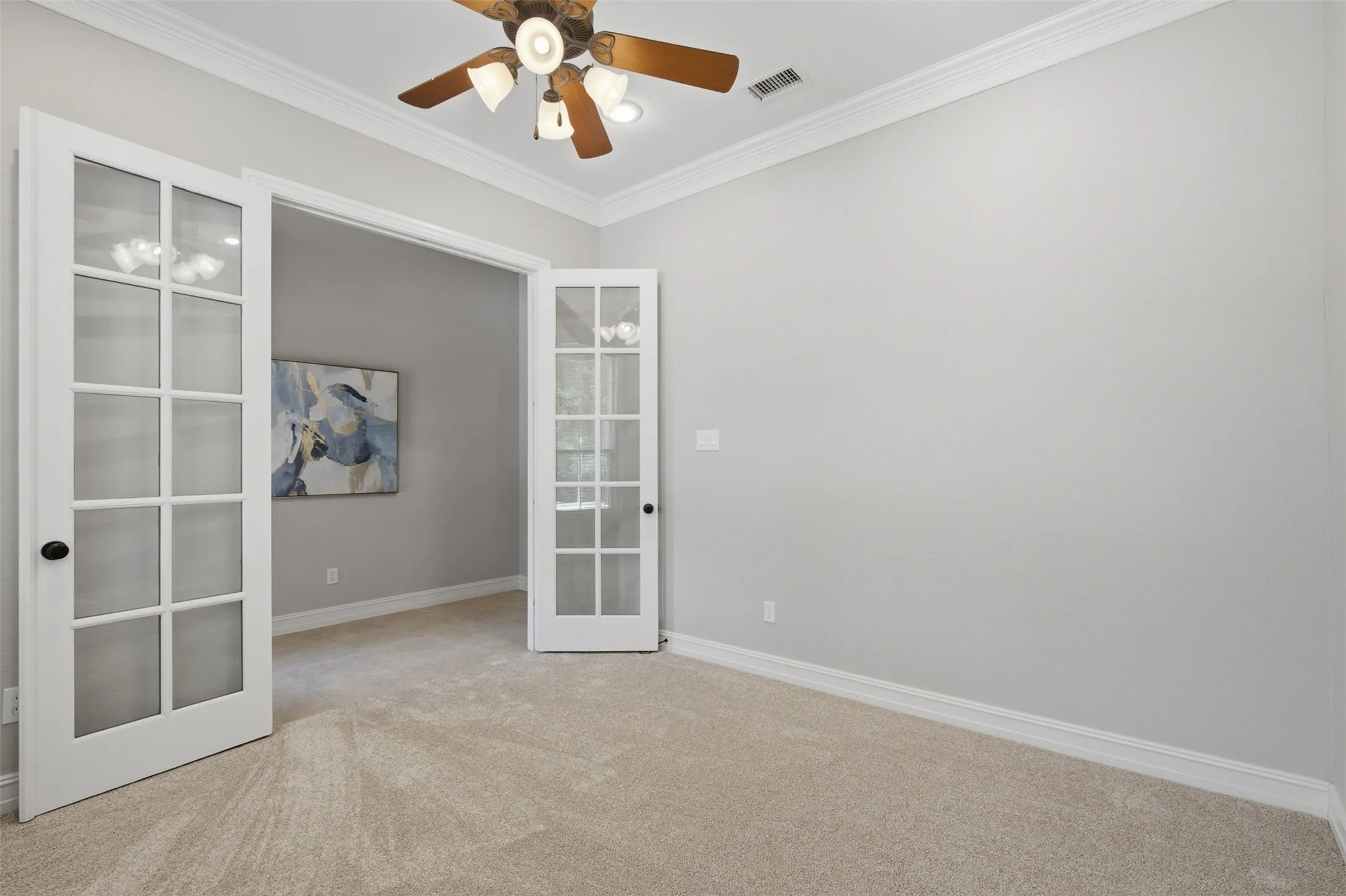 Dedicated first-floor study offering a quiet space for working from home, reading, or managing household activities.