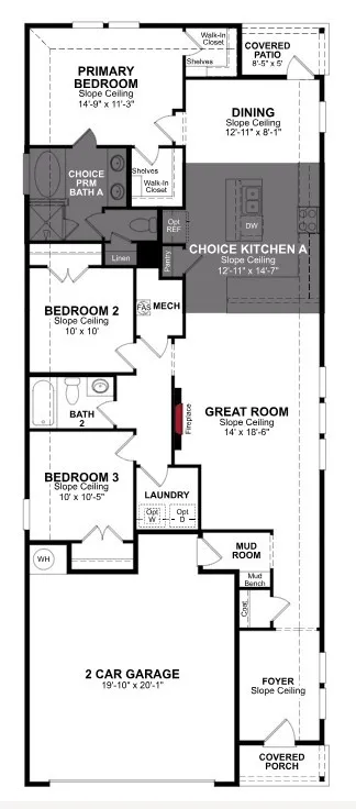 Beazer Homes Churchill Primrose Floorplan.
