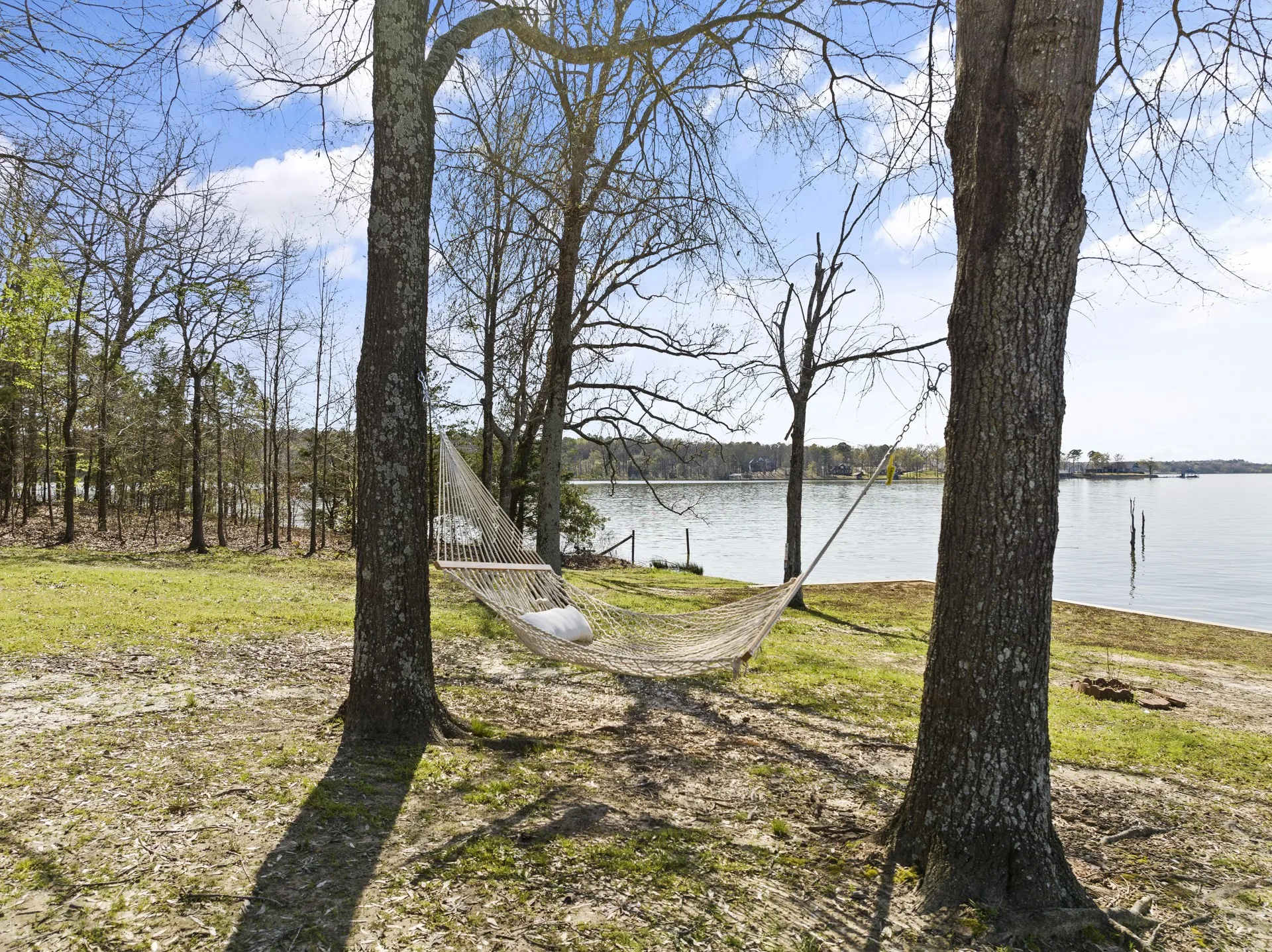 View of yard featuring a water view