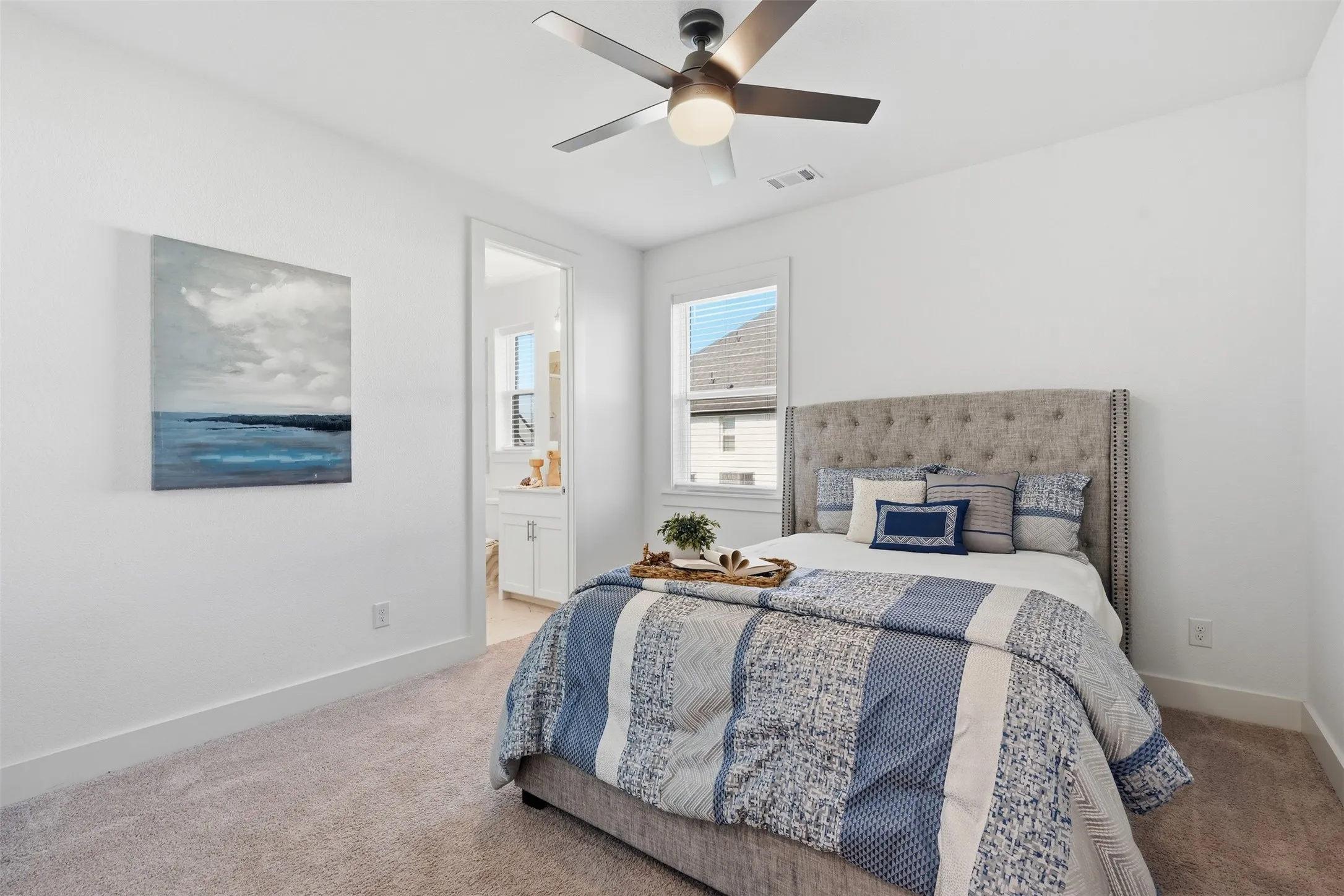Bedroom with attached private full bathroom