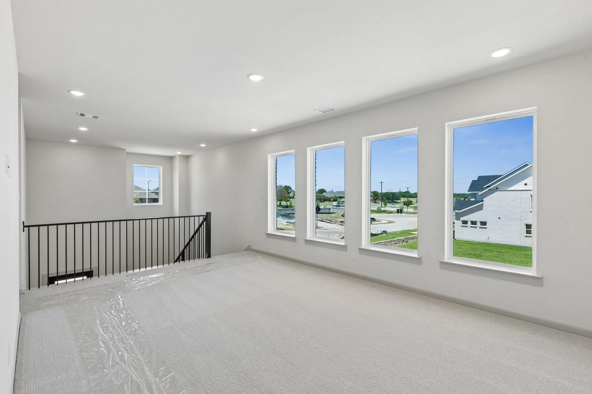 Plenty of family fun time to be had in this light filled game room!