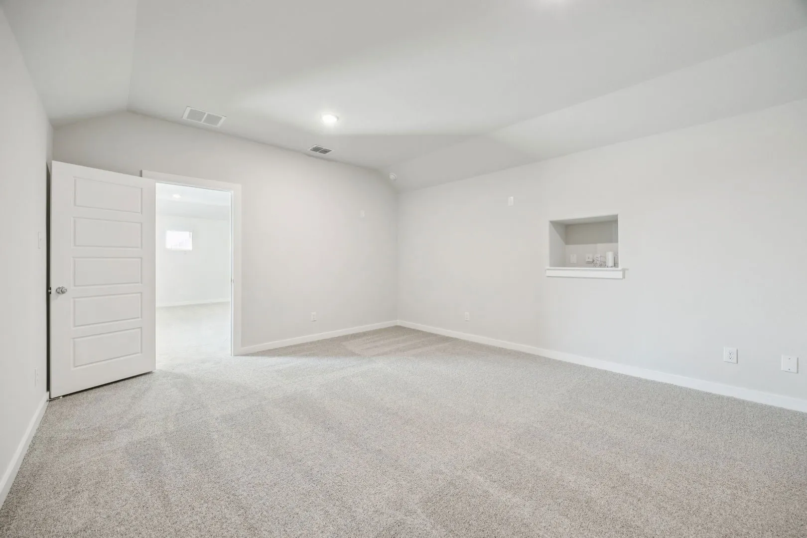 Media room in the Masters home plan by Trophy Signature Homes – REPRESENTATIVE PHOTO