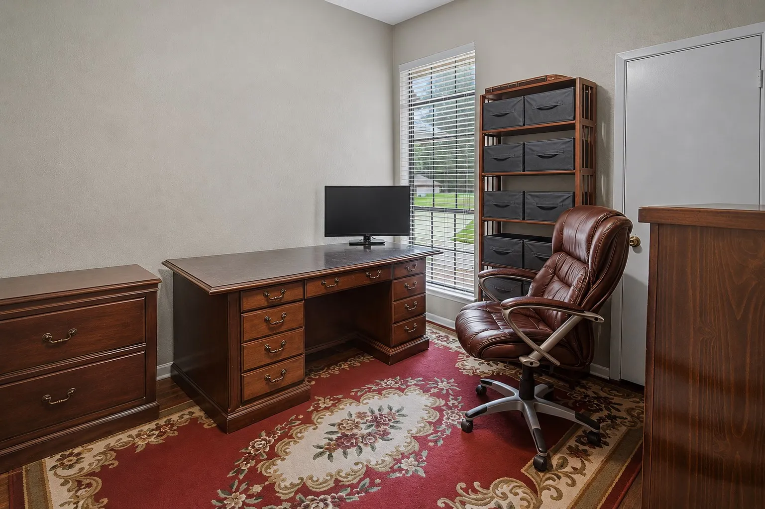 guest room being used as office