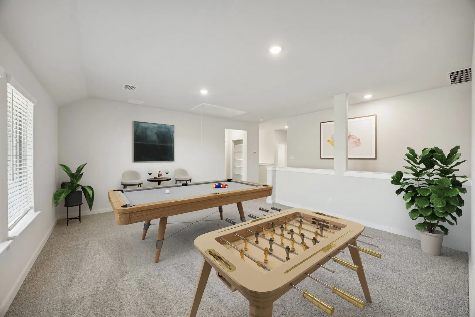 Game Room in the Wimbledon home plan by Trophy Signature Homes – REPRESENTATIVE PHOTO