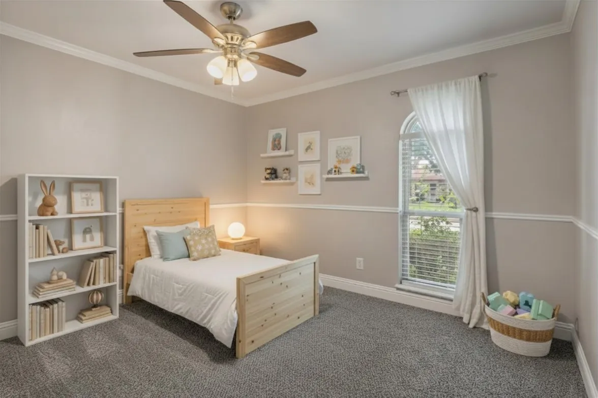 Bedroom 3 has been virtually staged for inspirational purposes only.