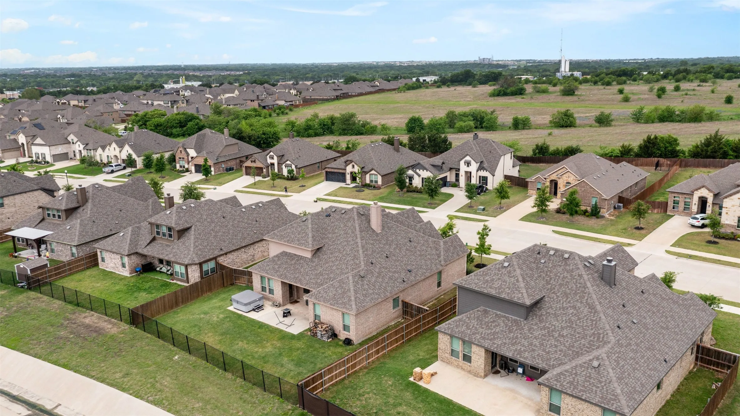 Expansive residential community featuring a variety of single-story and two-story homes