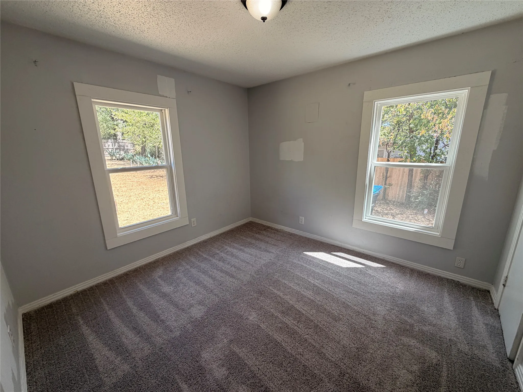 Neutral-toned carpet flooring
