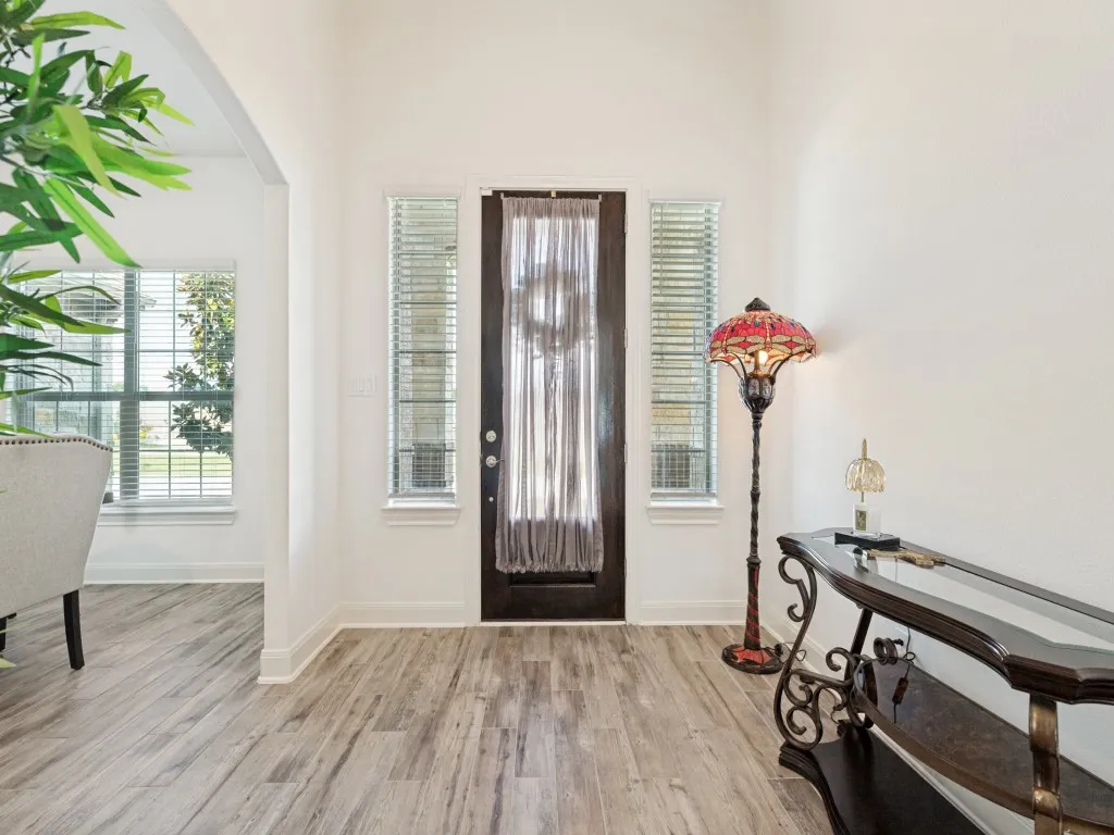 Enter the home into this beautiful foyer.  The dining room is to the right as you enter.