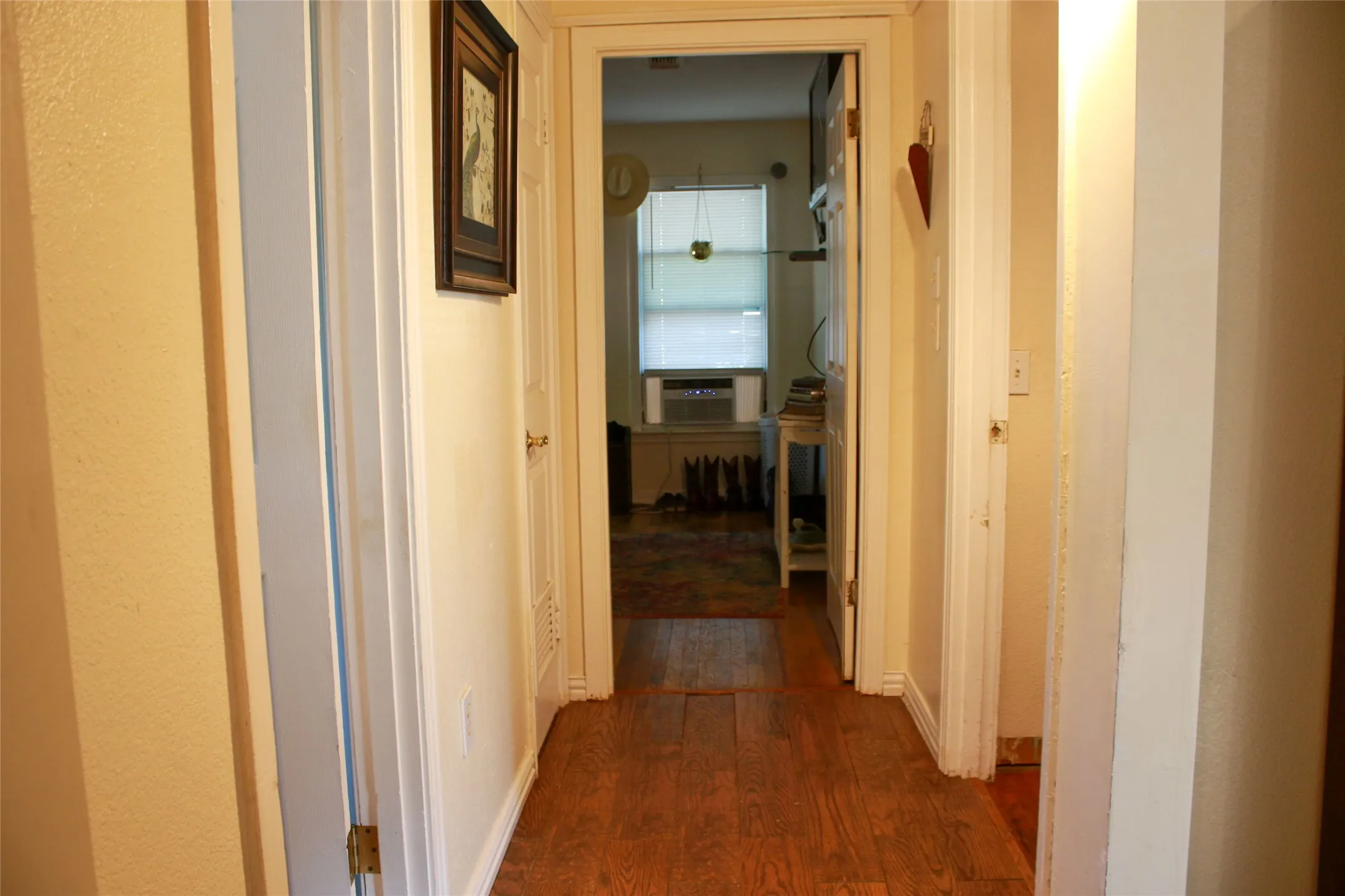 Wood-finish flooring throughout