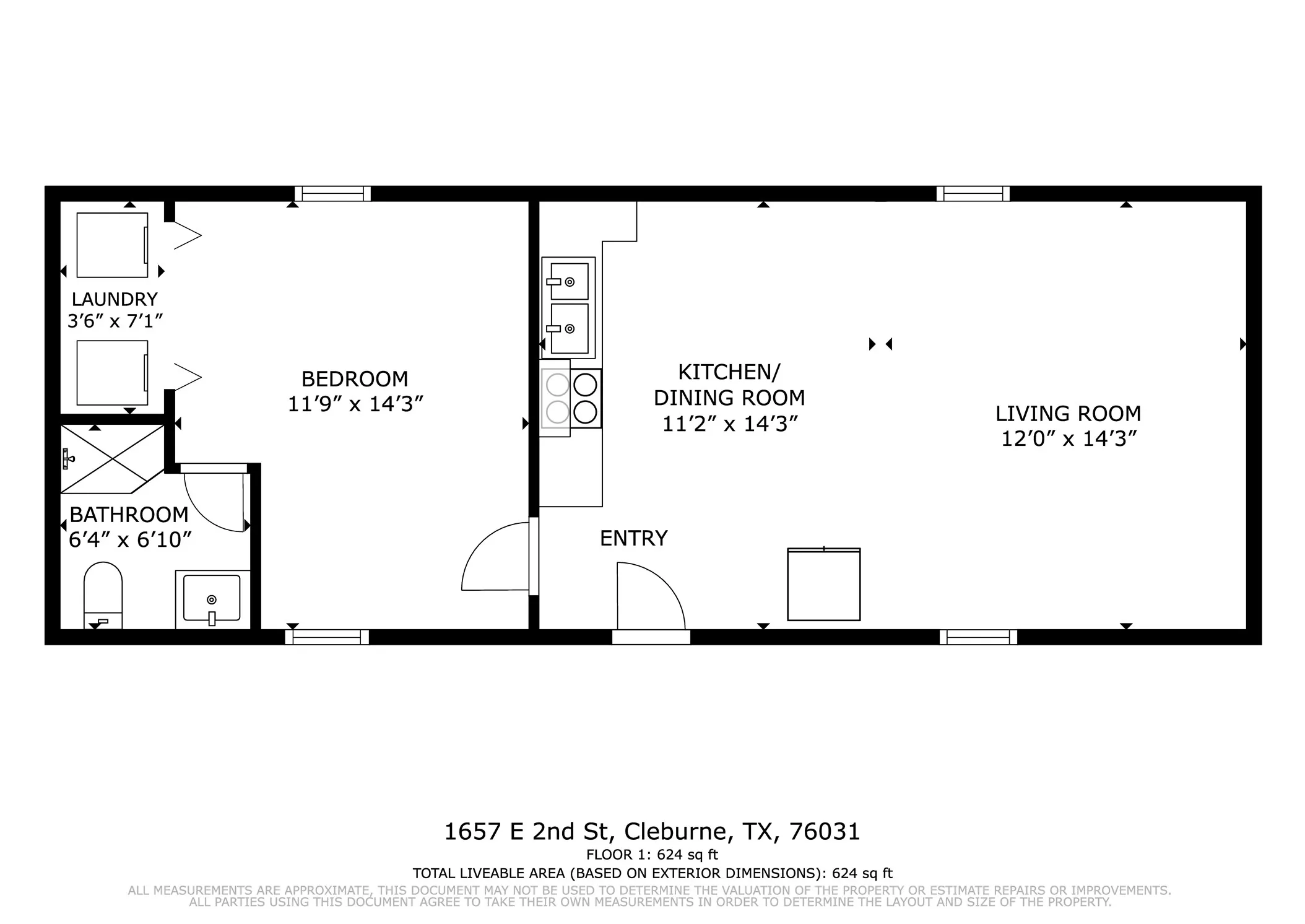 Single Family Residence For Rent in Johnson County , 1657 E 2nd Street, Cleburne, Texas 76031, 1 Bedroom, 1 Bathroom, Garage spaces, 624 Sqft, built in 2024, mls#21307945, Real Estate Agent in Cleburne, Homes For Rent in Johnson county, Homes For Rent in Cleburne, Realtor in Cleburne Texas, Real Estate Brokerage Independent Realty Texas, Luminita Cordes Realtor